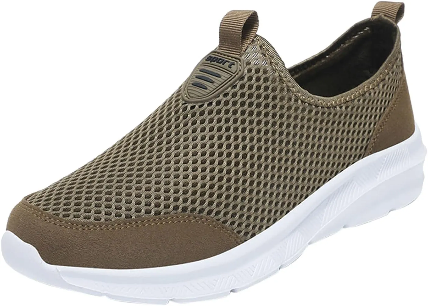 Men's Running Shoes Casual Slip on Walking Tennis Gym Sneakers Lightweight Breathable Mesh Workout Sports Sneakers