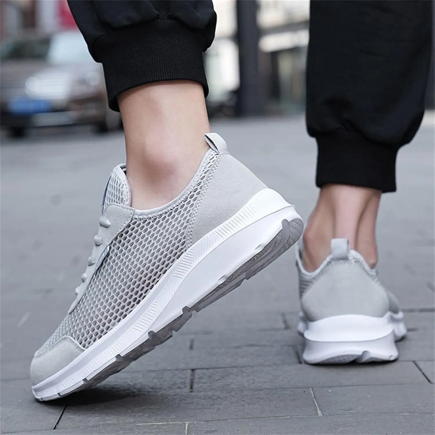 Men's Running Shoes Casual Slip on Walking Tennis Gym Sneakers Lightweight Breathable Mesh Workout Sports Sneakers
