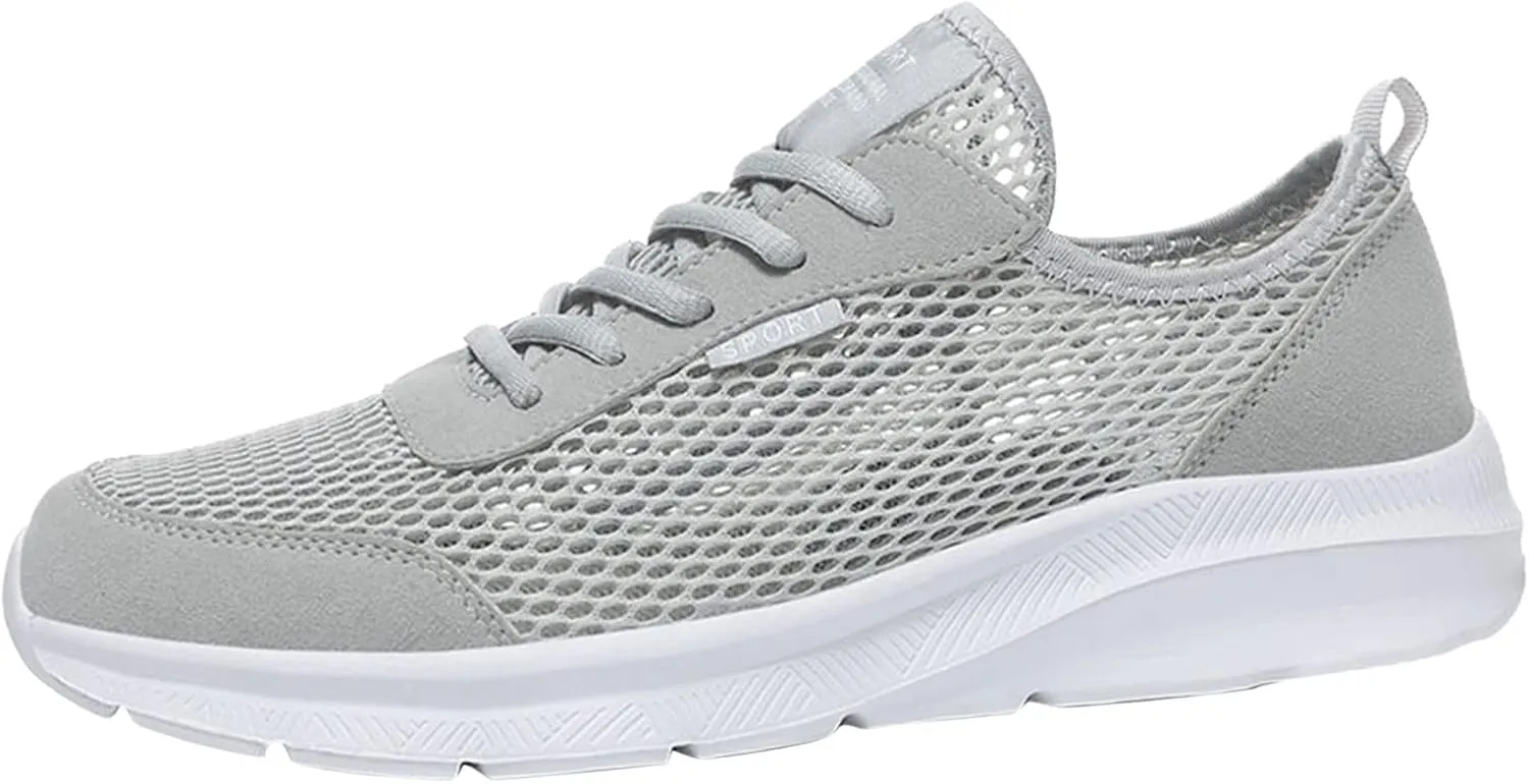 Men's Running Shoes Casual Slip on Walking Tennis Gym Sneakers Lightweight Breathable Mesh Workout Sports Sneakers