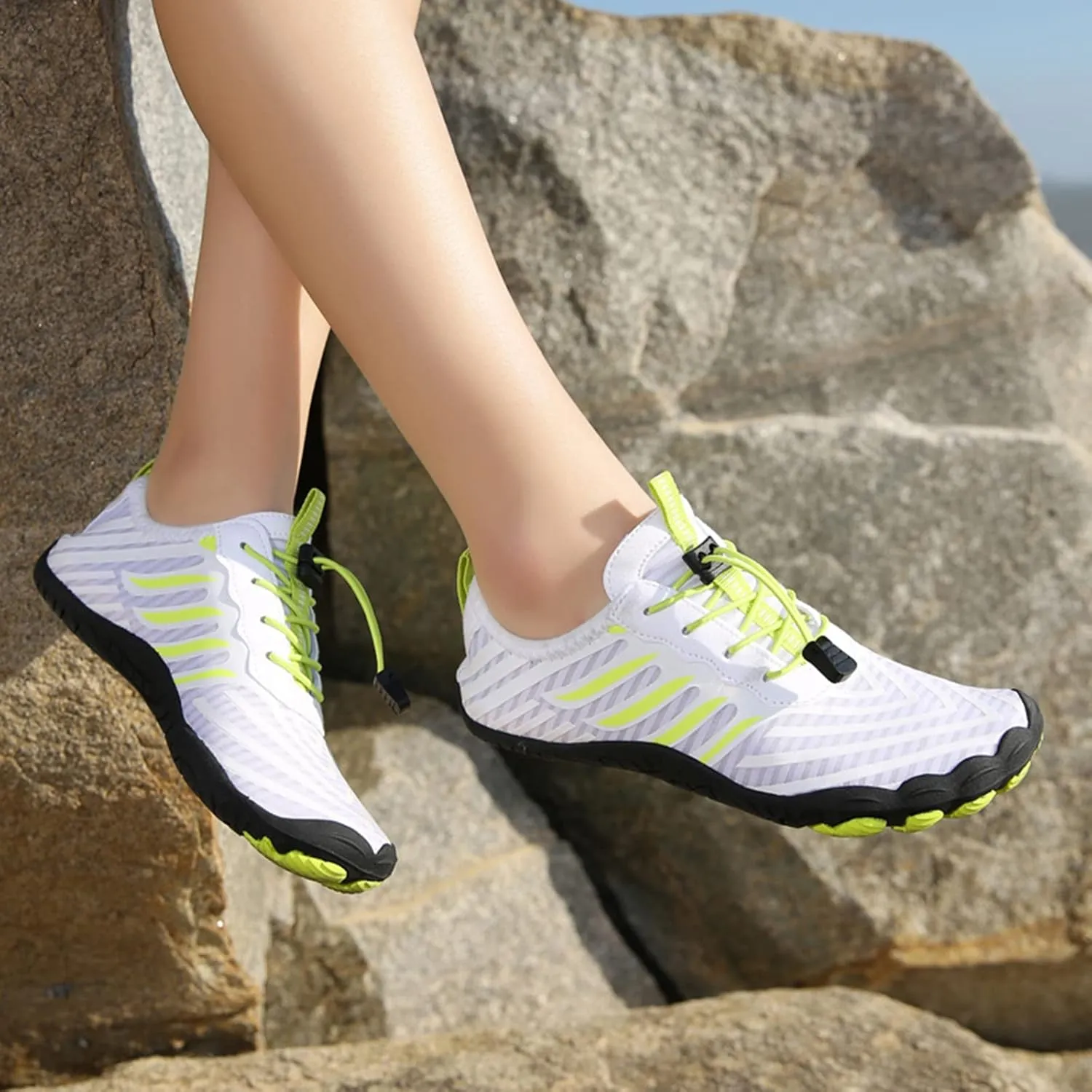Mens Size 9 Wide Water Shoes Breathable Non Slip Athletic Water Shoes Hiking Men Water Shoes Wide Summer Quick Dry Sandals Slippers Aqua Socks for Swim Beach Pool Surf Yoga
