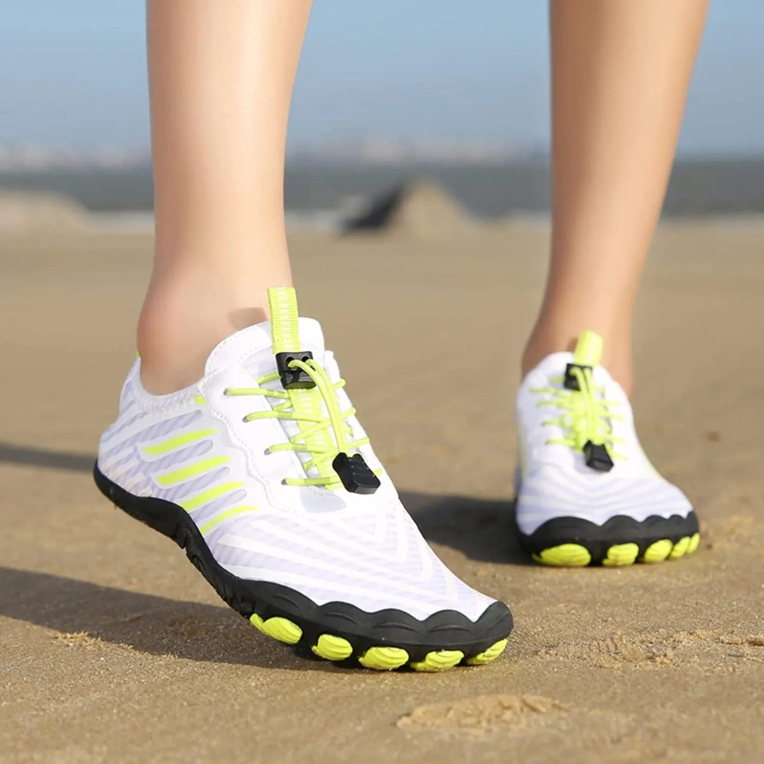 Mens Size 9 Wide Water Shoes Breathable Non Slip Athletic Water Shoes Hiking Men Water Shoes Wide Summer Quick Dry Sandals Slippers Aqua Socks for Swim Beach Pool Surf Yoga