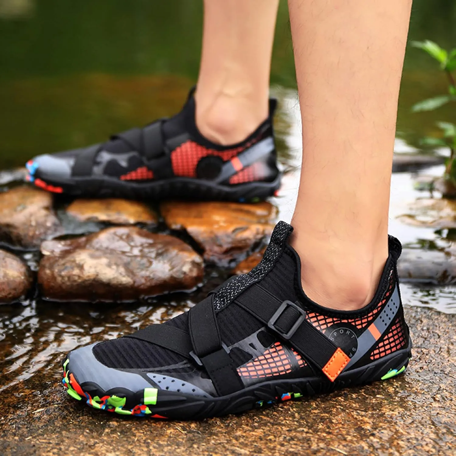 Mens Size 9 Wide Water Shoes Quick Drying Slip On Water Hiking Shoes for Men Wide Water Shoes for Women Jogging Quick Dry Pool Sports Sneaker for Pool Beach Surf Walking Water Park