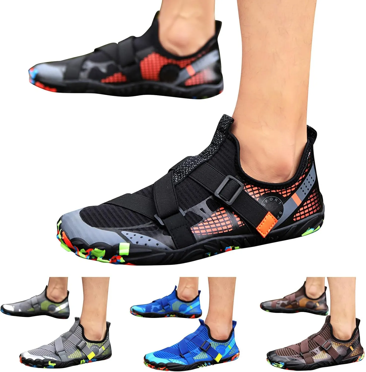 Mens Size 9 Wide Water Shoes Quick Drying Slip On Water Hiking Shoes for Men Wide Water Shoes for Women Jogging Quick Dry Pool Sports Sneaker for Pool Beach Surf Walking Water Park