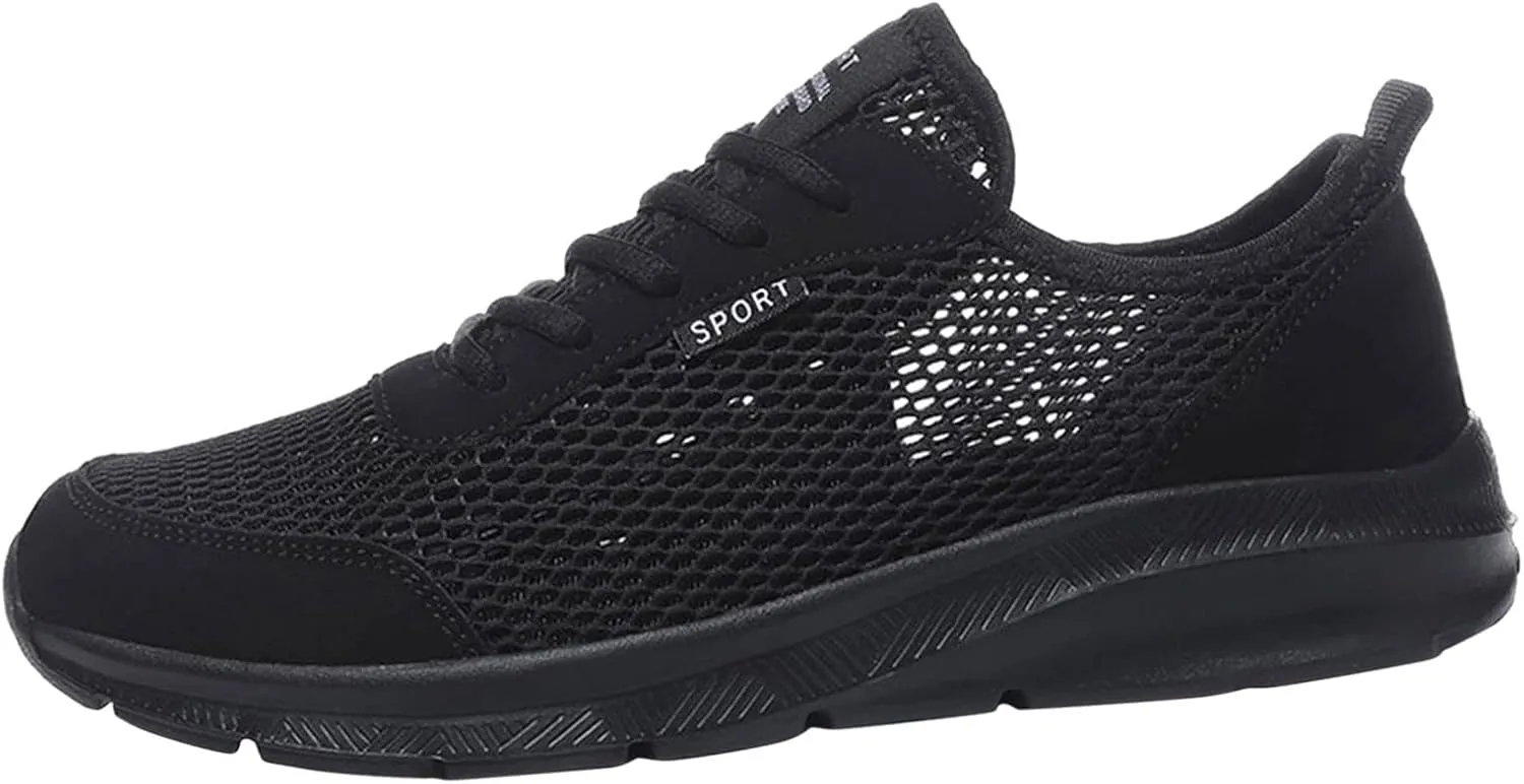 Mens Slip On Walking Shoes Lightweight Breathable Non Slip Running Shoes Comfortable Fashion Sneakers for Men