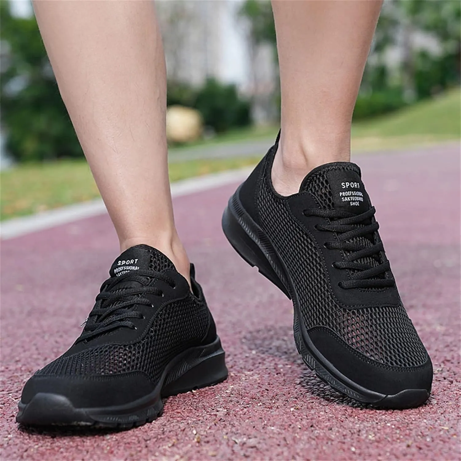 Mens Slip On Walking Shoes Lightweight Breathable Non Slip Running Shoes Comfortable Fashion Sneakers for Men