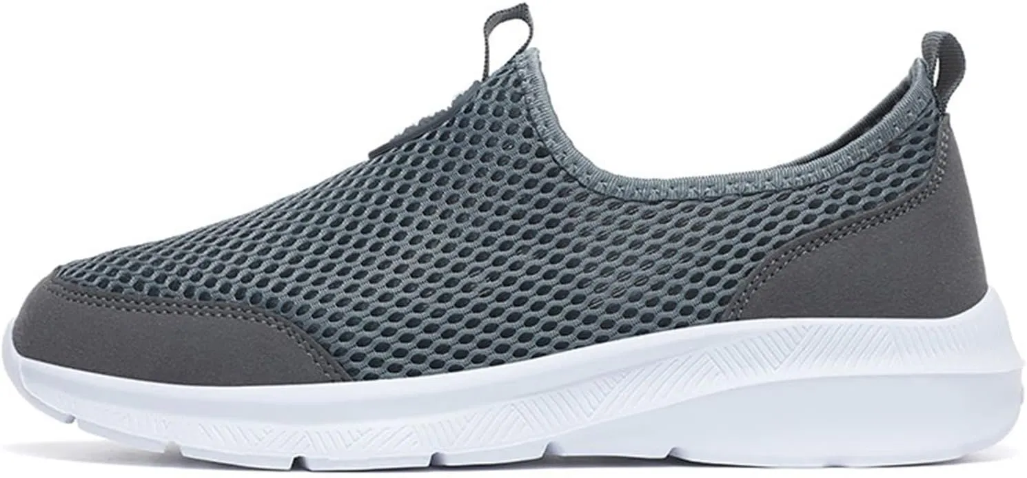 Mens Slip On Walking Shoes Lightweight Breathable Non Slip Running Shoes Comfortable Fashion Sneakers for Men