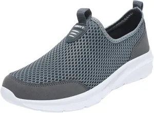 Mens Slip On Walking Shoes Lightweight Breathable Non Slip Running Shoes Comfortable Fashion Sneakers for Men