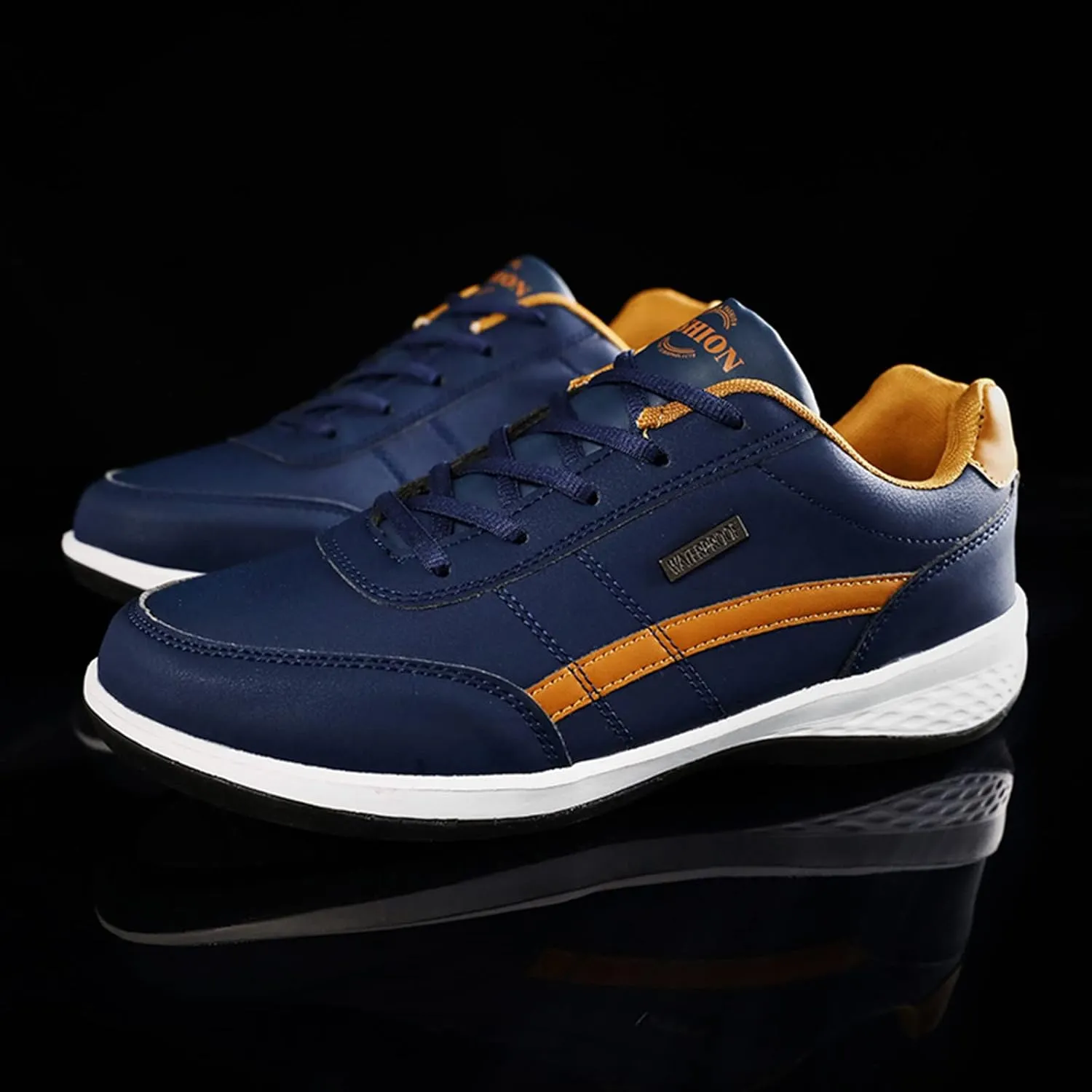 Mens Sneakers Waterproof Hiking Shoes Lightweight Tennis Shoes Comfortable Walking Shoes Outdoor Trekking Shoes