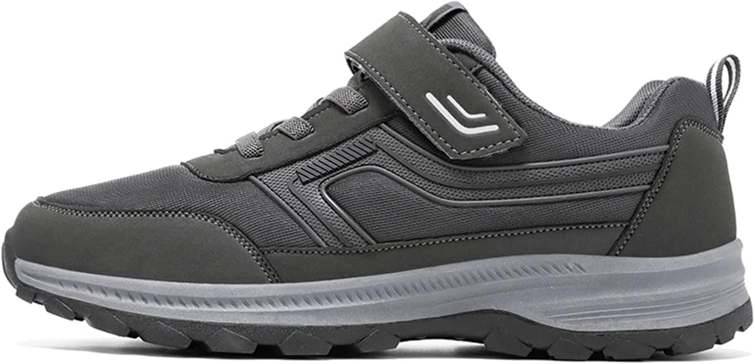Mens Sneakers Waterproof Hiking Shoes Lightweight Tennis Shoes Comfortable Walking Shoes Outdoor Trekking Shoes