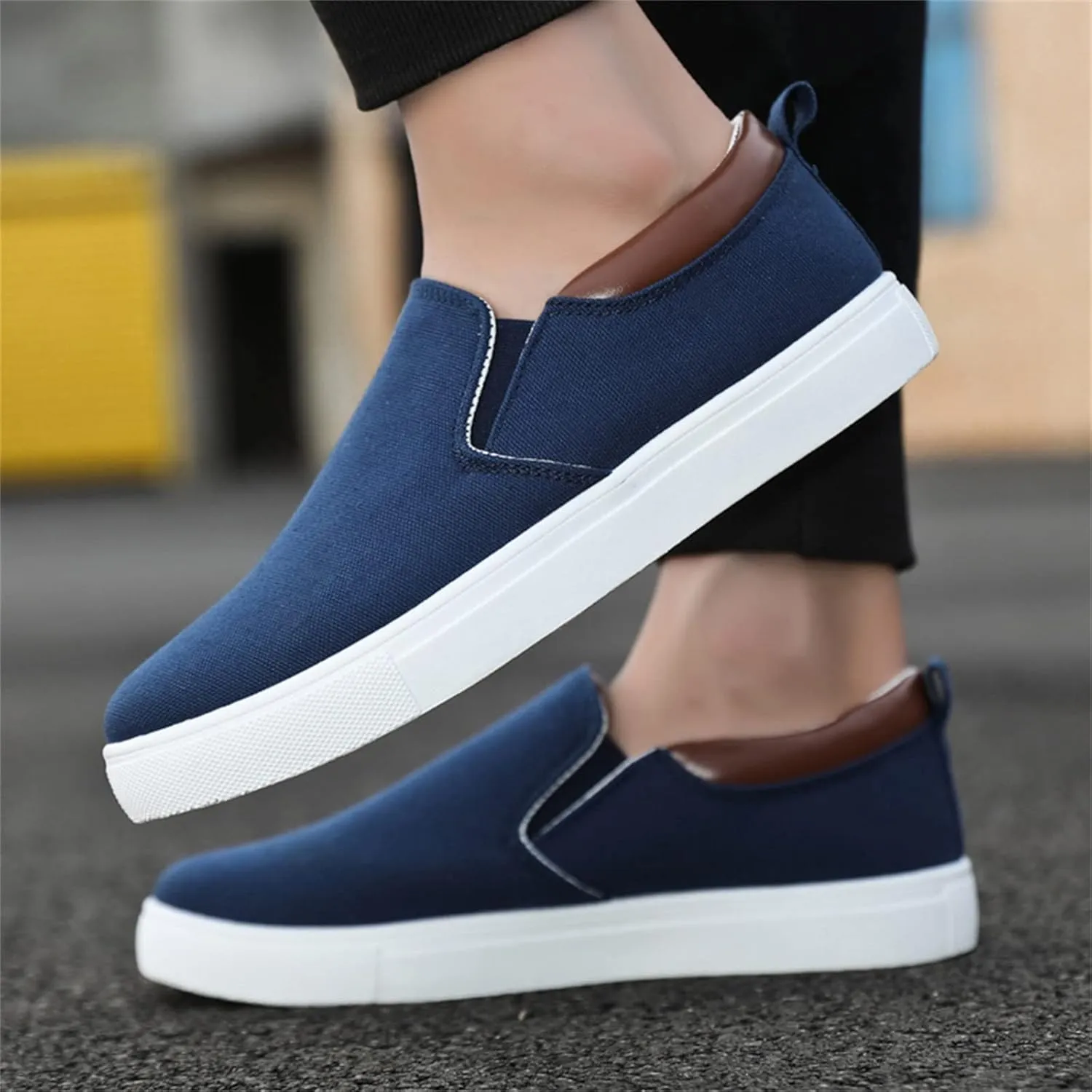 Men's Stretch Memory Foam Shoes Breathable and Light Outdoor Comfy Walking Shoe Business Casual Versatile Shoes