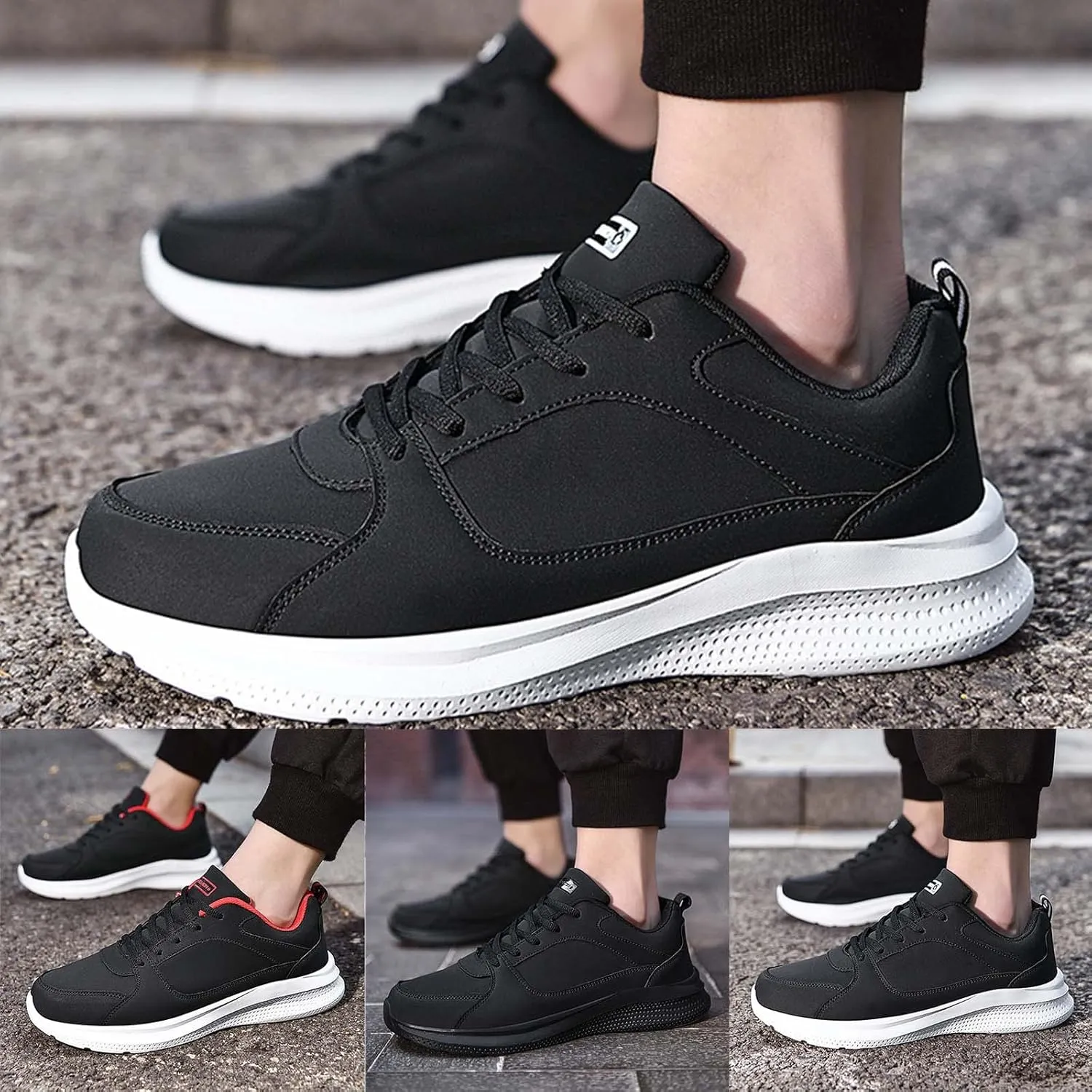 Men's Stretch Memory Foam Shoes Breathable and Light Outdoor Comfy Walking Shoe Men's Comfortable Canvas Shoes