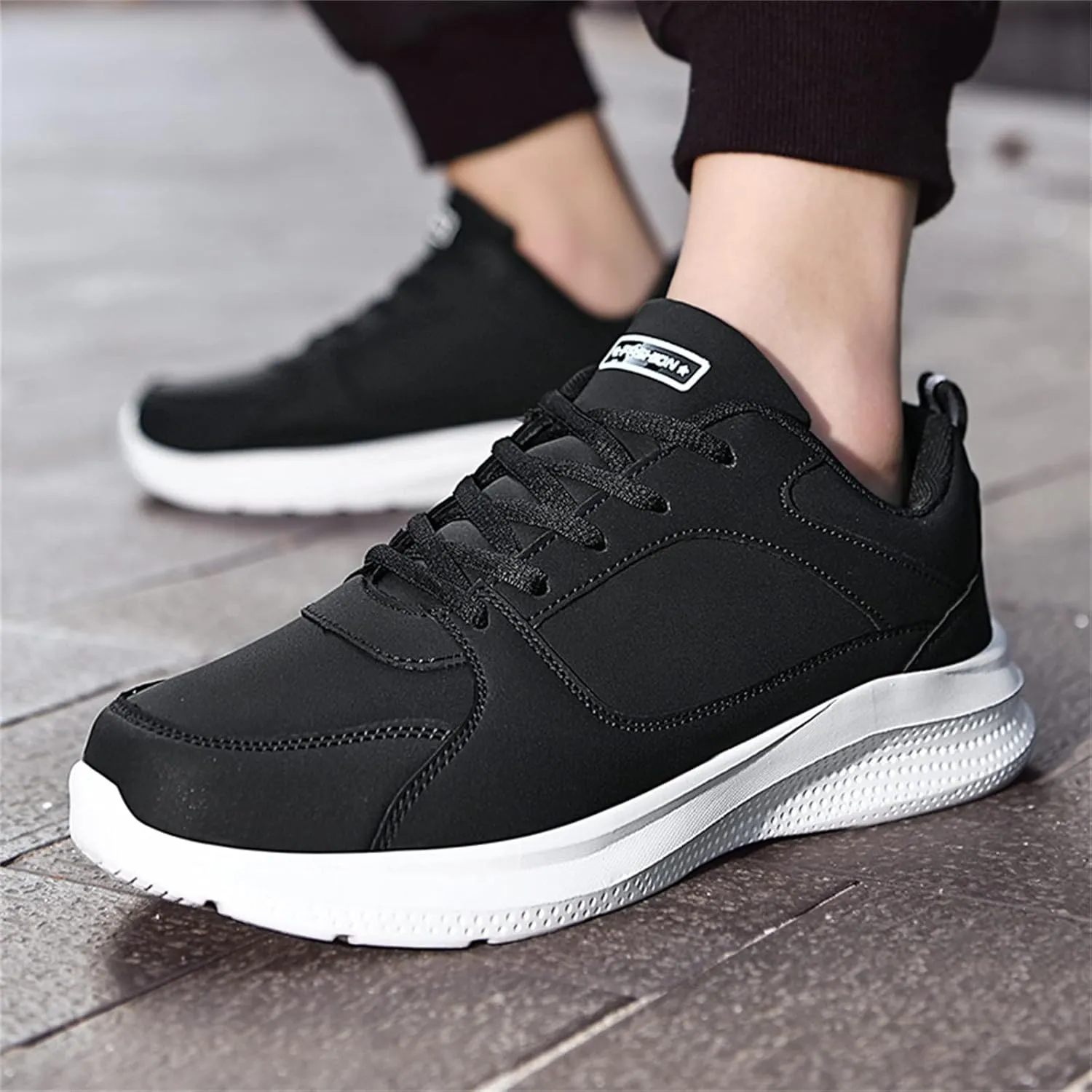 Men's Stretch Memory Foam Shoes Breathable and Light Outdoor Comfy Walking Shoe Men's Comfortable Canvas Shoes