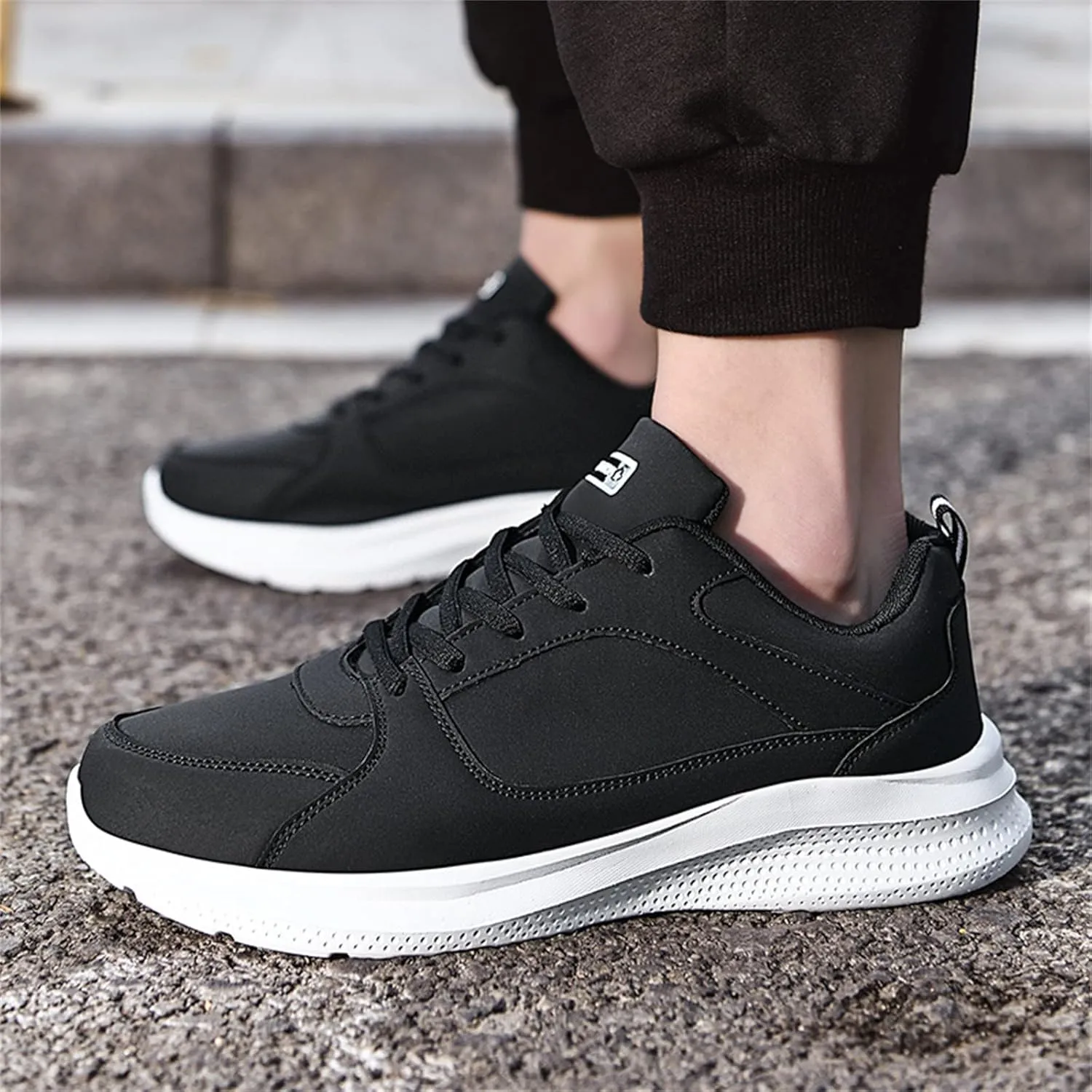 Men's Stretch Memory Foam Shoes Breathable and Light Outdoor Comfy Walking Shoe Men's Comfortable Canvas Shoes