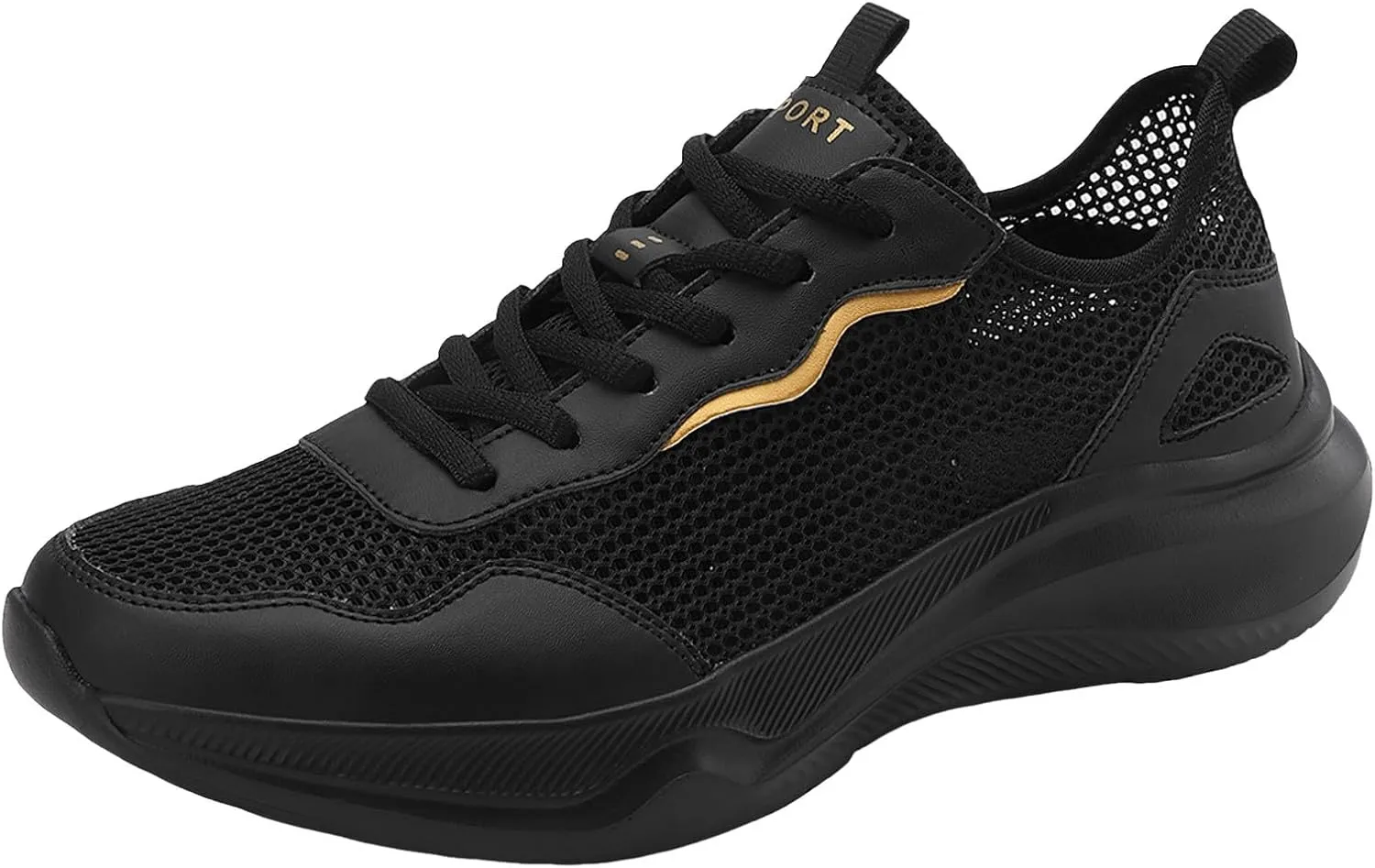 Men's Stretch Memory Foam Shoes Breathable Casual Comfortable Walking Sneaker Lightweight Elderly Slip on Shoes