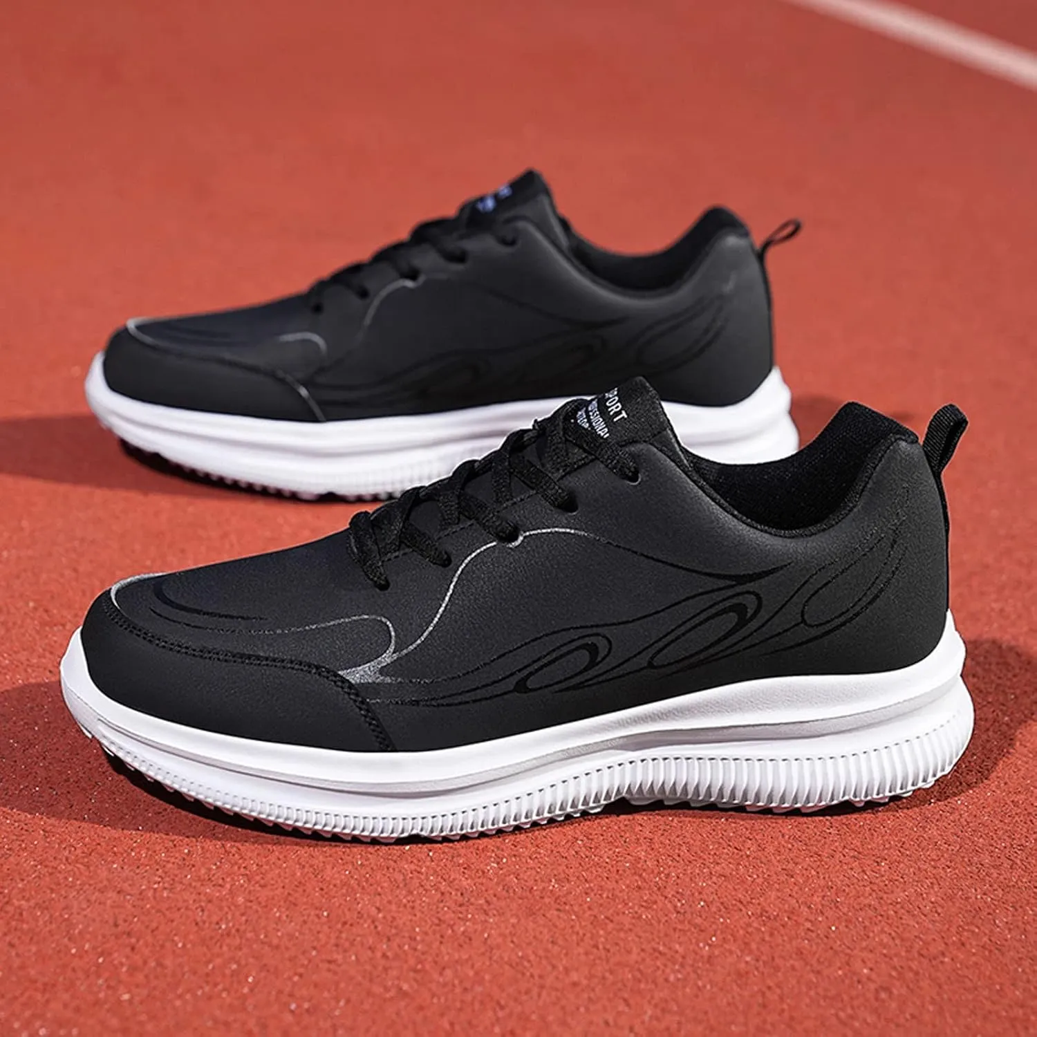 Men's Stretch Memory Foam Shoes Breathable Casual Comfortable Walking Sneaker Outdoor Non Slip Jogging Sneakers