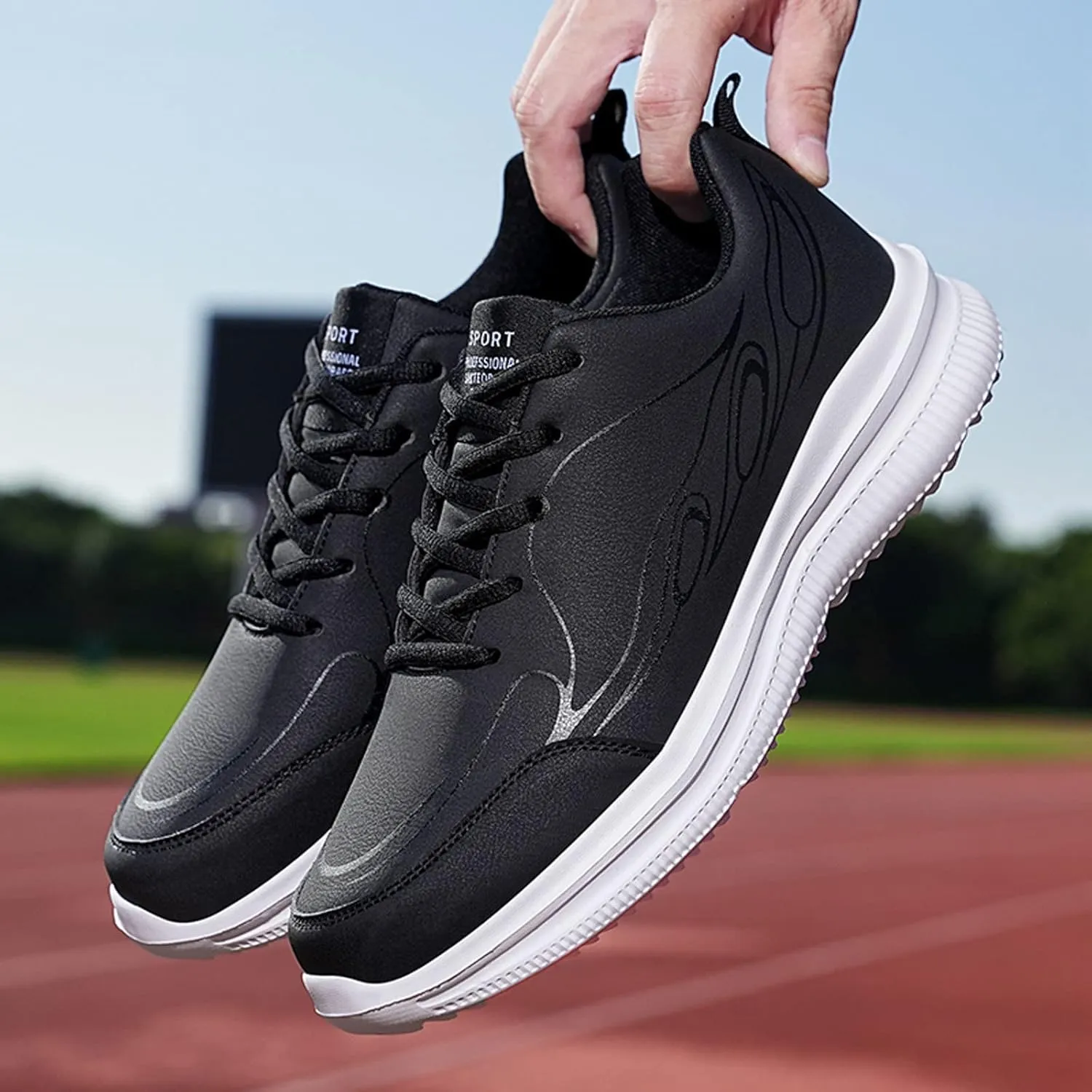 Men's Stretch Memory Foam Shoes Breathable Casual Comfortable Walking Sneaker Outdoor Non Slip Jogging Sneakers