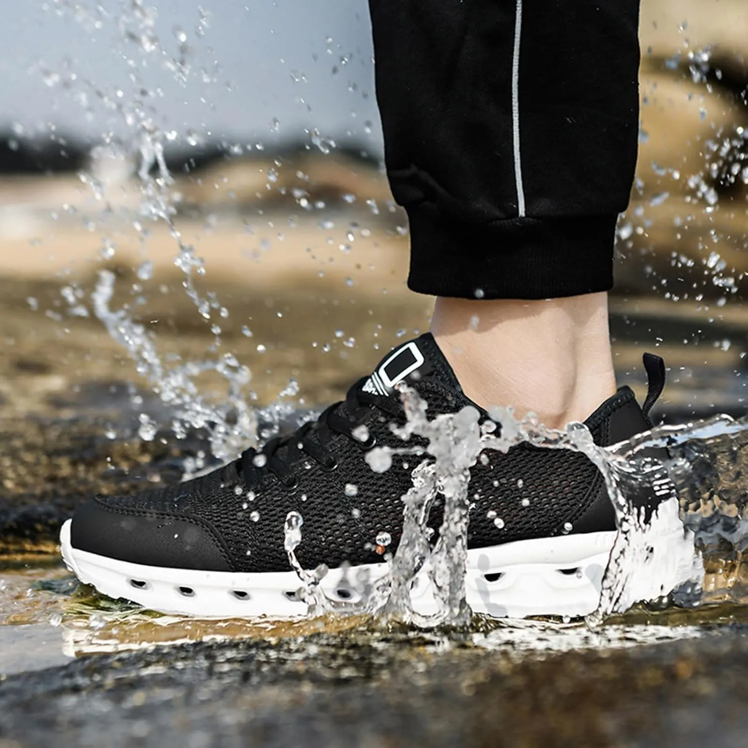 Men's Stretch Memory Foam Shoes Comfortable Breathable Slip On Sneaker Comfortable & Light-Weight Stretch Shoes