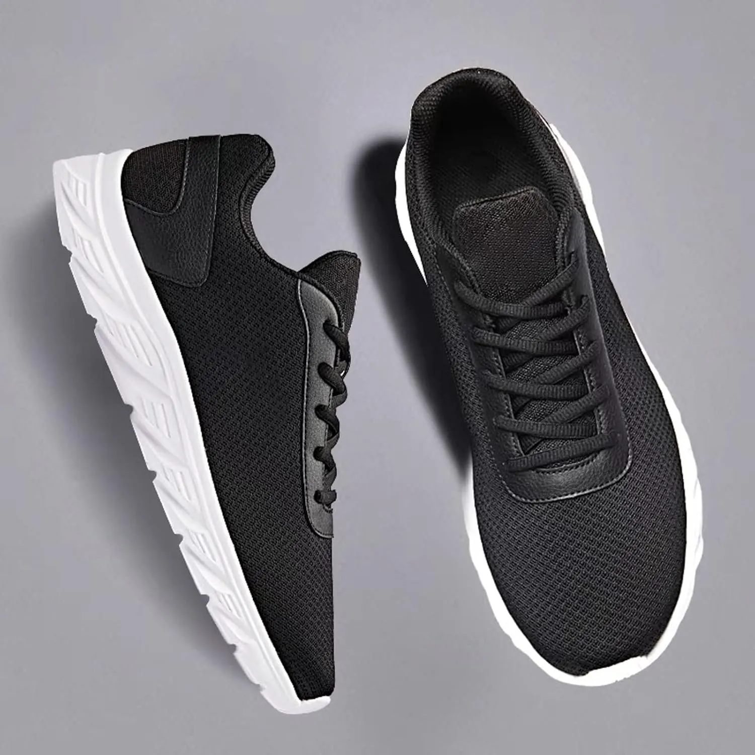 Men's Stretch Memory Foam Shoes Comfortable Breathable Stretch Canvas Slip on Sneaker Athletic Fashion Sneakers