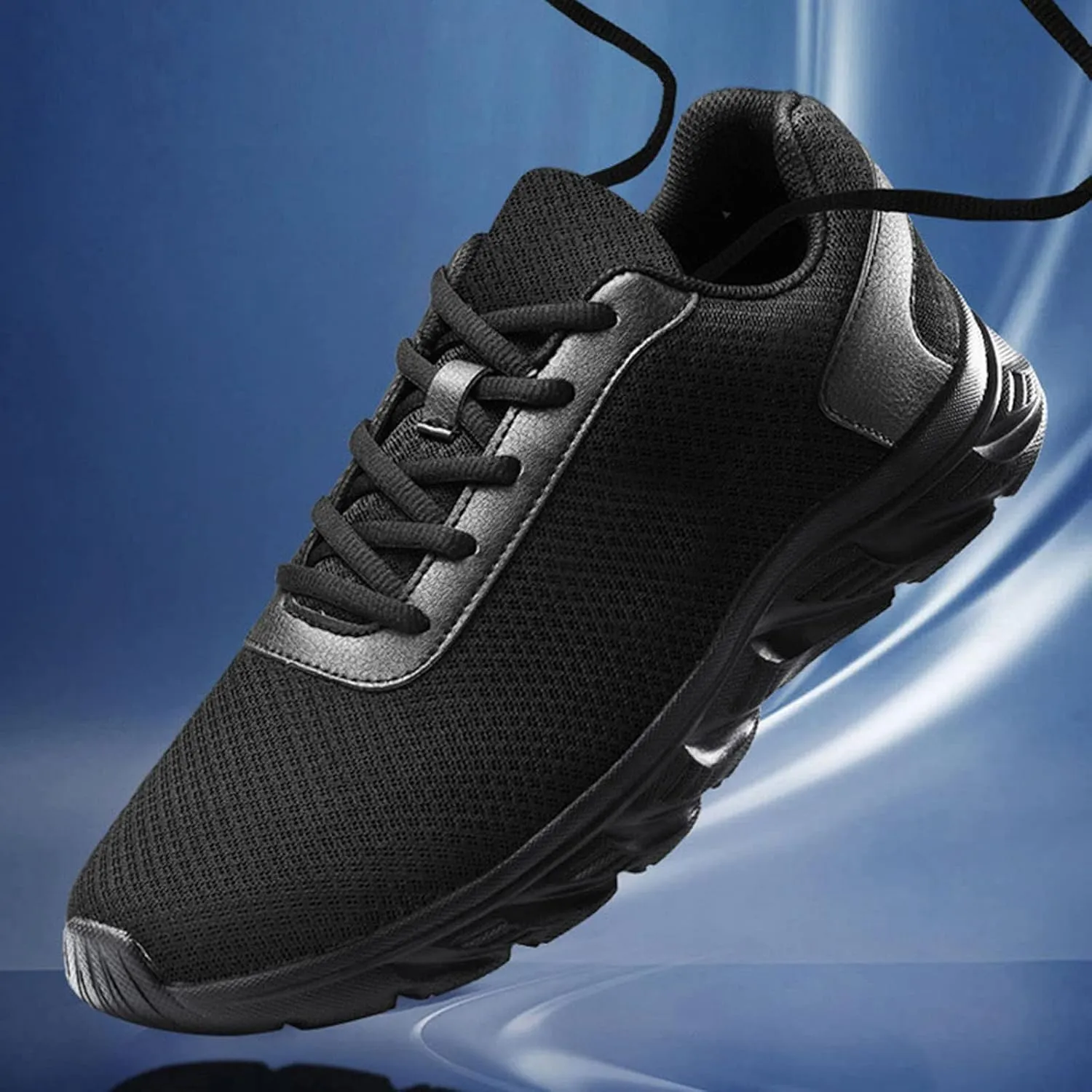 Men's Stretch Memory Foam Shoes Comfortable Breathable Stretch Canvas Slip on Sneaker Athletic Fashion Sneakers