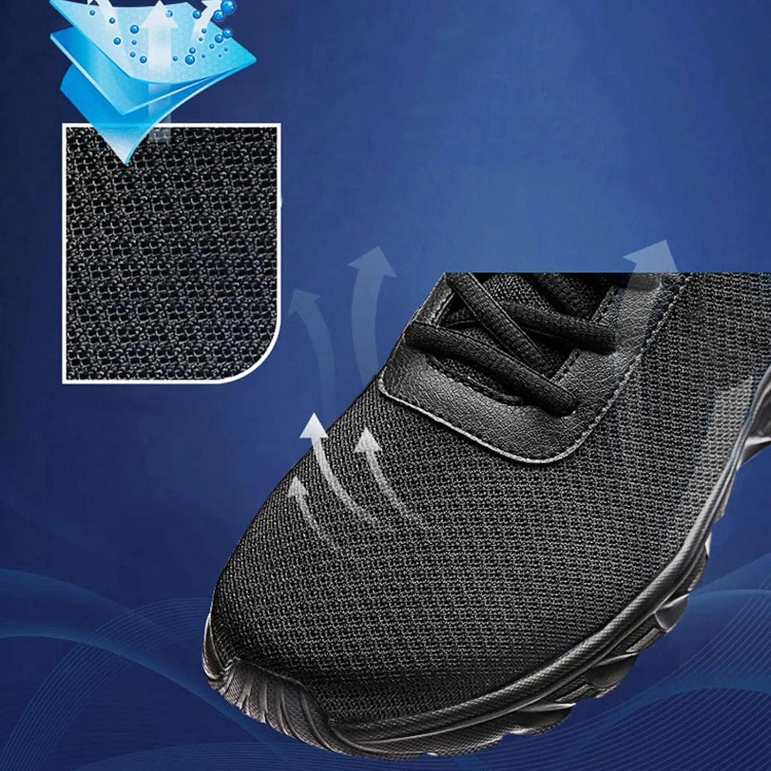 Men's Stretch Memory Foam Shoes Comfortable Breathable Stretch Canvas Slip on Sneaker Athletic Fashion Sneakers