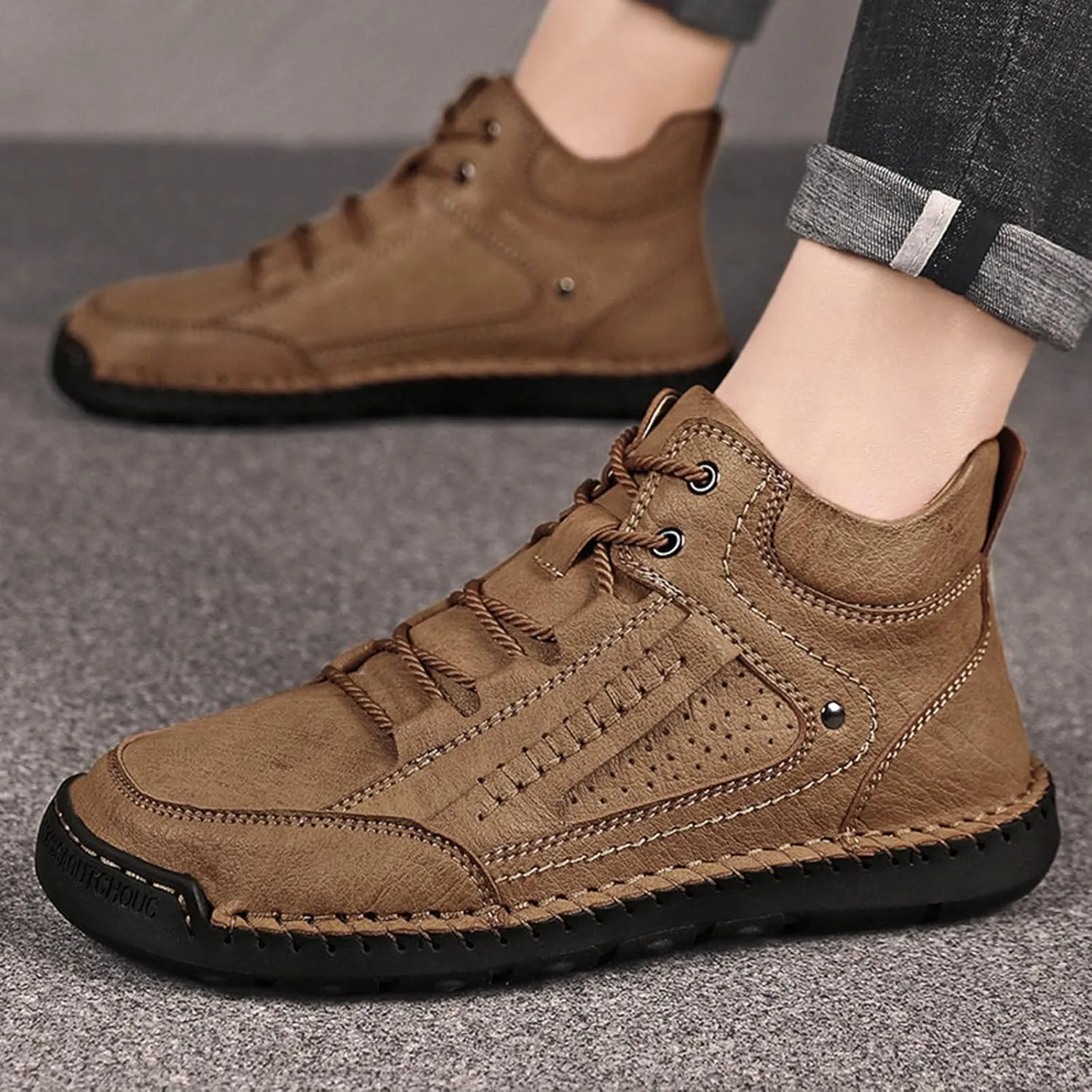 Men's Stretch Memory Foam Shoes Comfortable Lightweight Casual Walking Shoe Arch Support Walking Shoes for Men