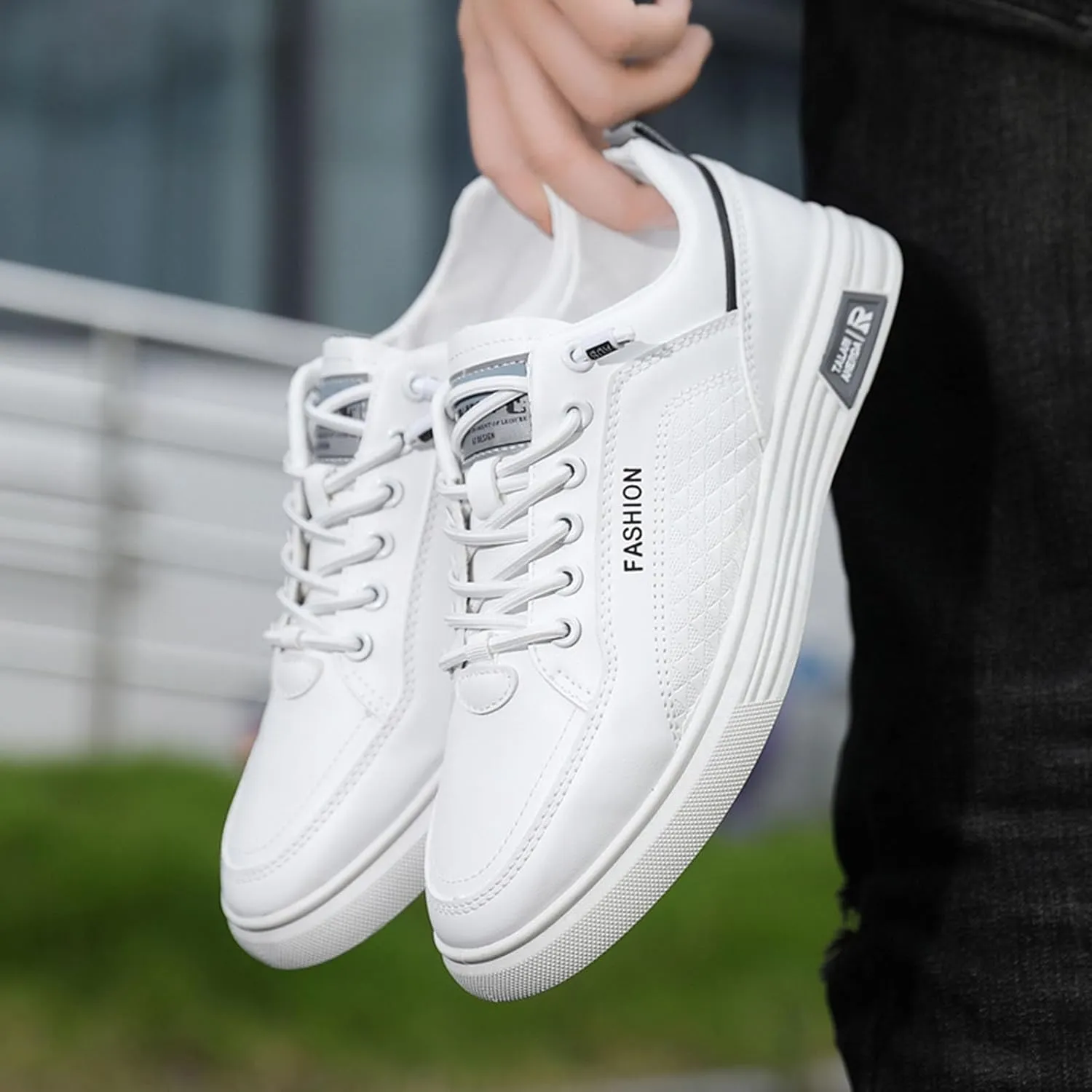 Men's Stretch Memory Foam Shoes Lightweight Sport Gym Jogging Walking Sneaker Breathable Lace Up Shoes for Men