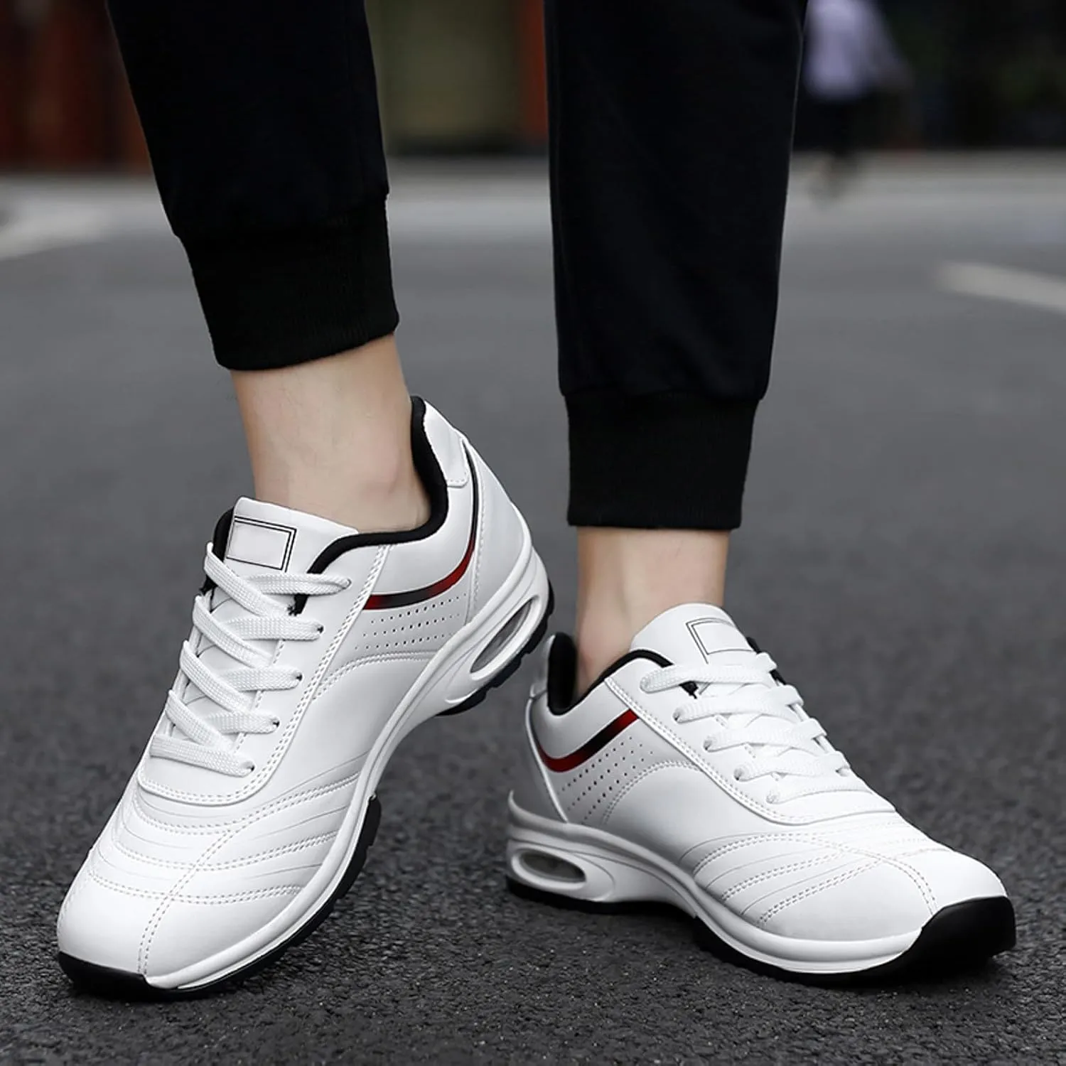 Men's Stretch Memory Foam Shoes Recovery Air Athletic Running Tennis Shoe Lightweight Non Slip Sneakers for Men