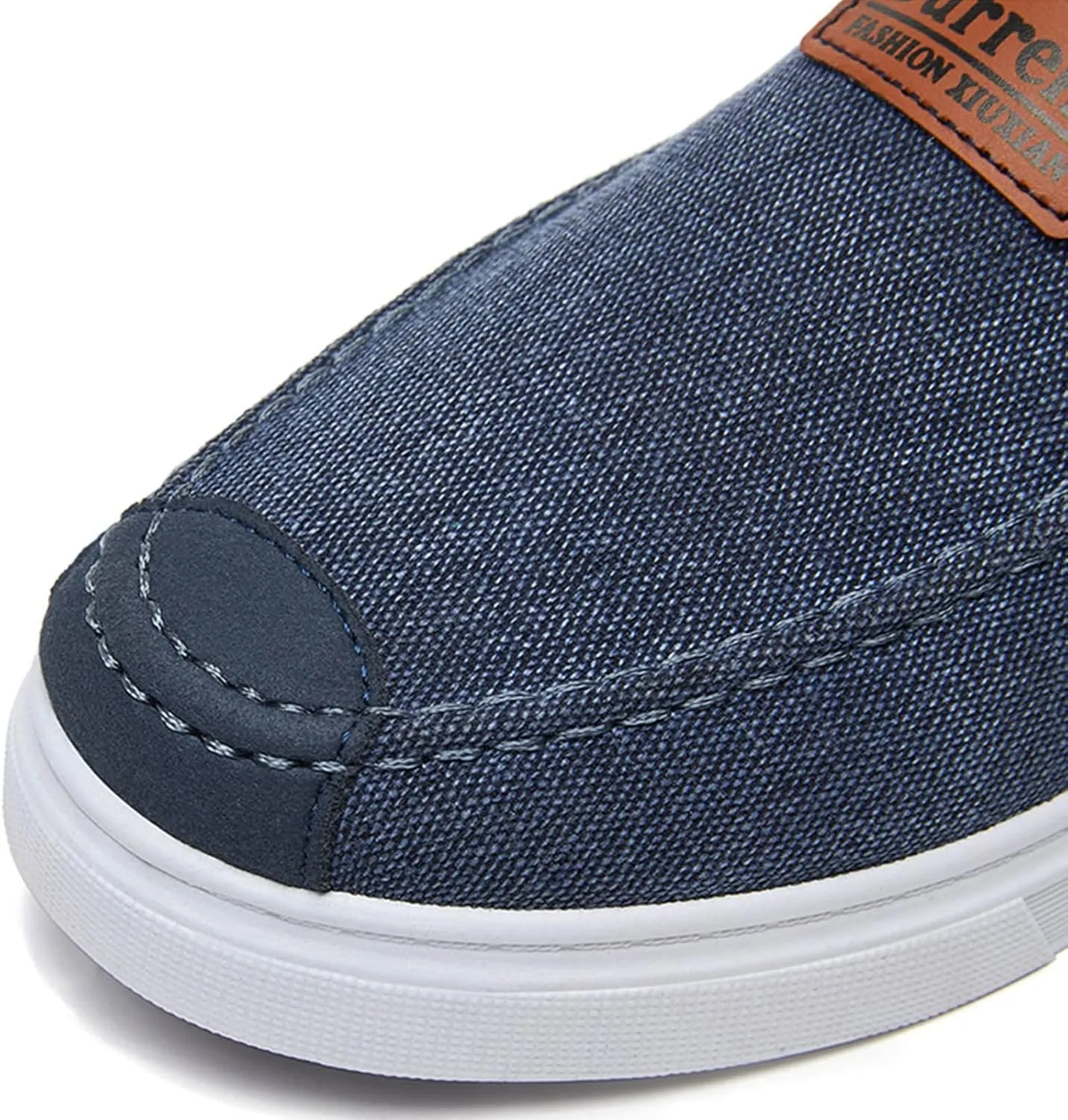 Men's Stretch Memory Foam Shoes Slip On Lightweight Breathable Fashion Sneaker Convenient Elderly Slip On Shoes