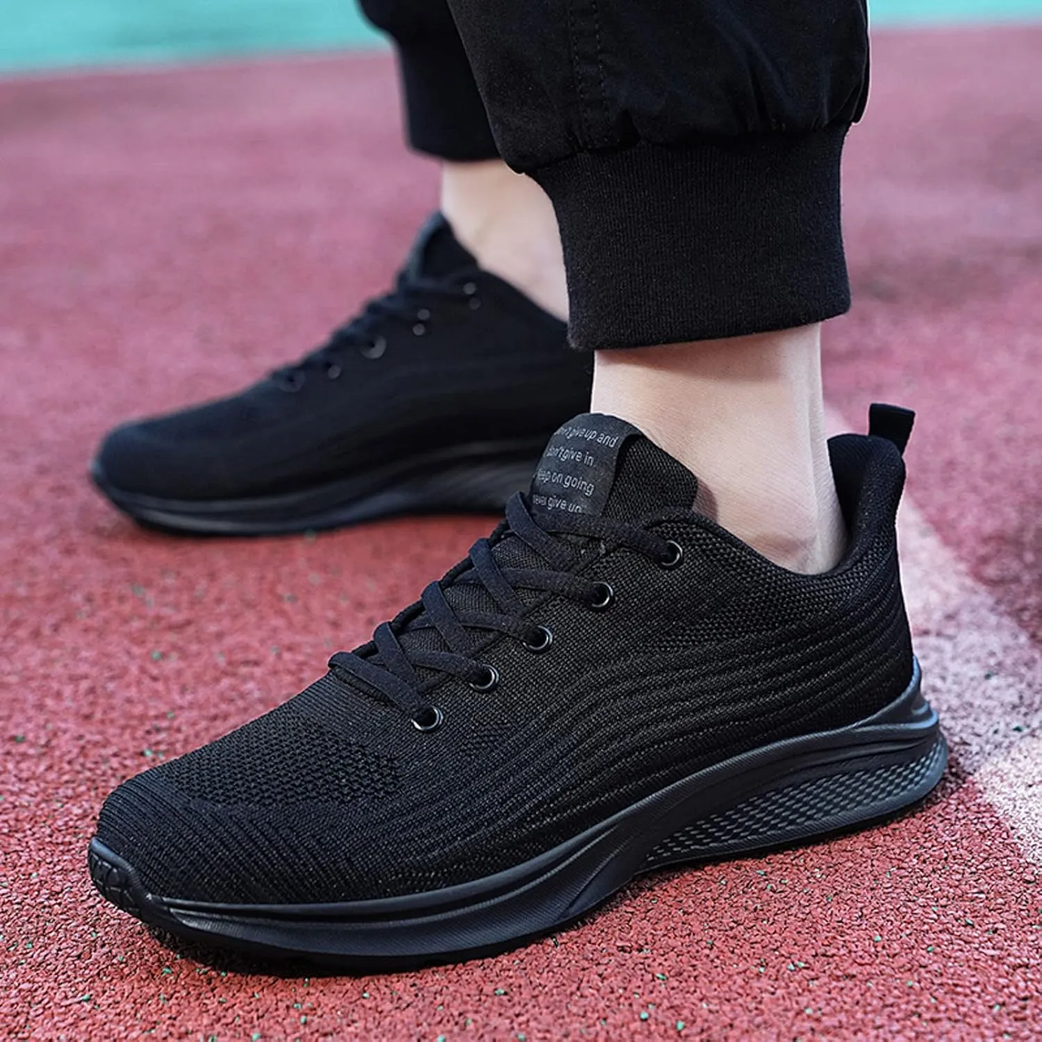 Mens Walking Shoes Slip on Sneakers Mesh Breathable Running Shoes Casual Comfortable Work Shoes for Athletic Tennis