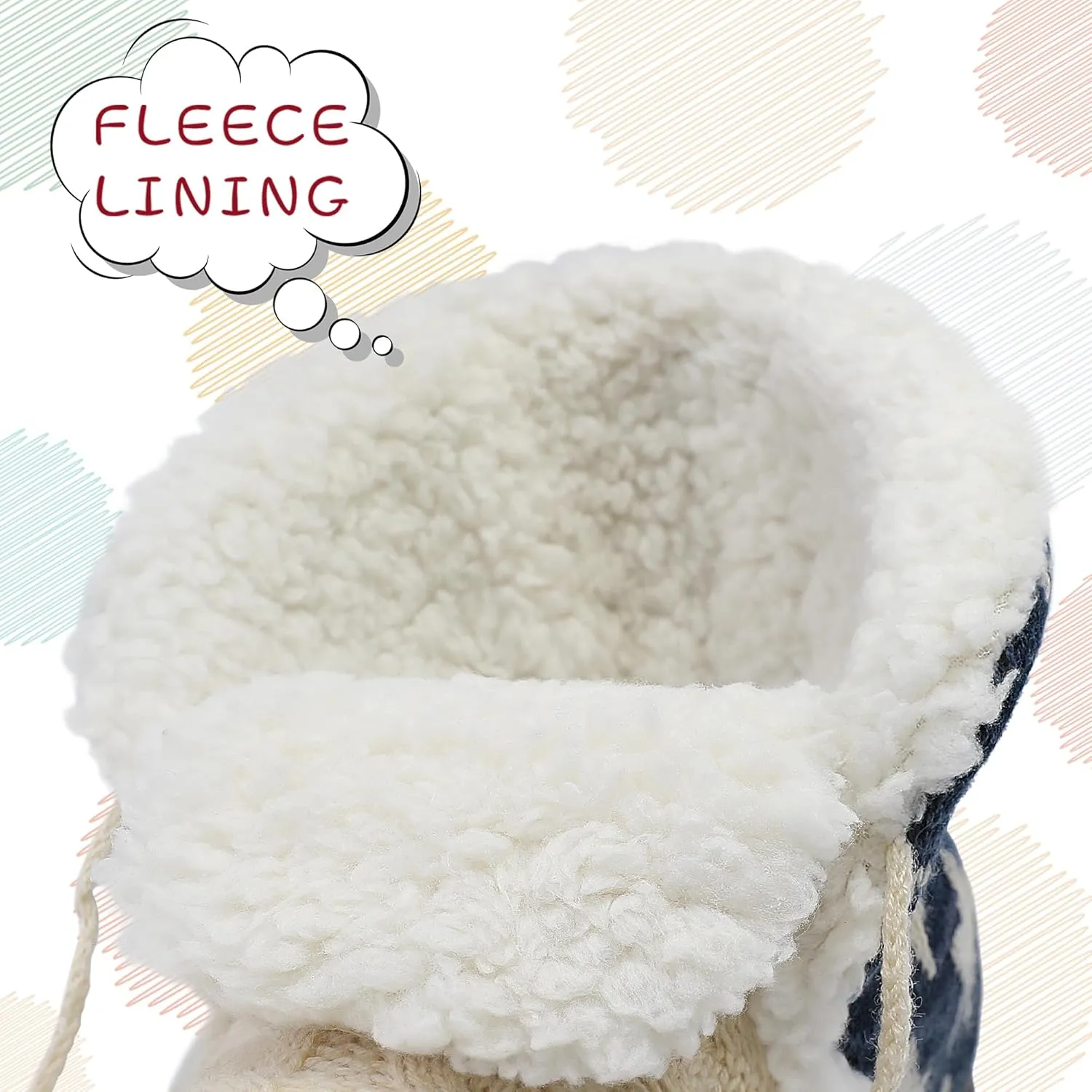 MIXIN Women Comfort Warm Fluffy Faux Fur Slipper Boots Soft Memory Foam Ankle Booties House Pull on Shoes Anti-Slip Sole Indoor Outdoor