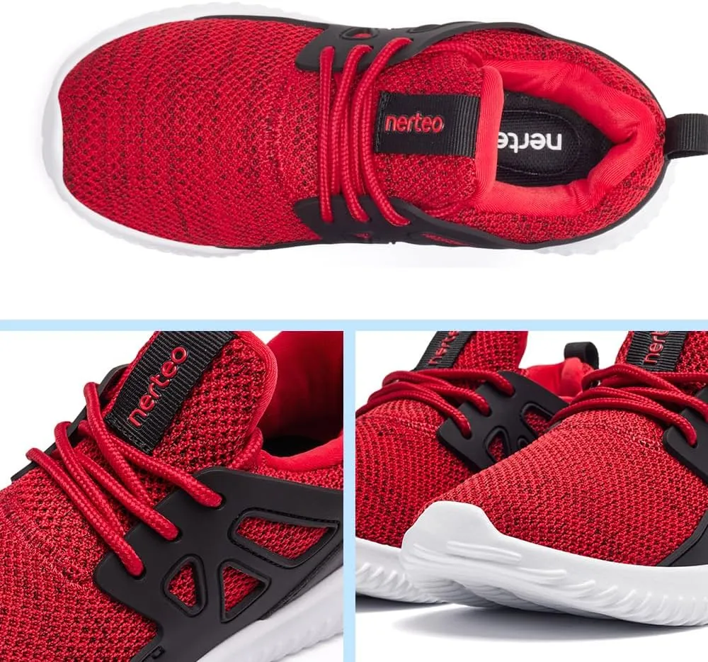 nerteo Kids Tennis Shoes |Running Athletic Footwear for Boys & Girls | Lightweight Breathable Walking Gym Sneakers for Little Kid/Big Kid