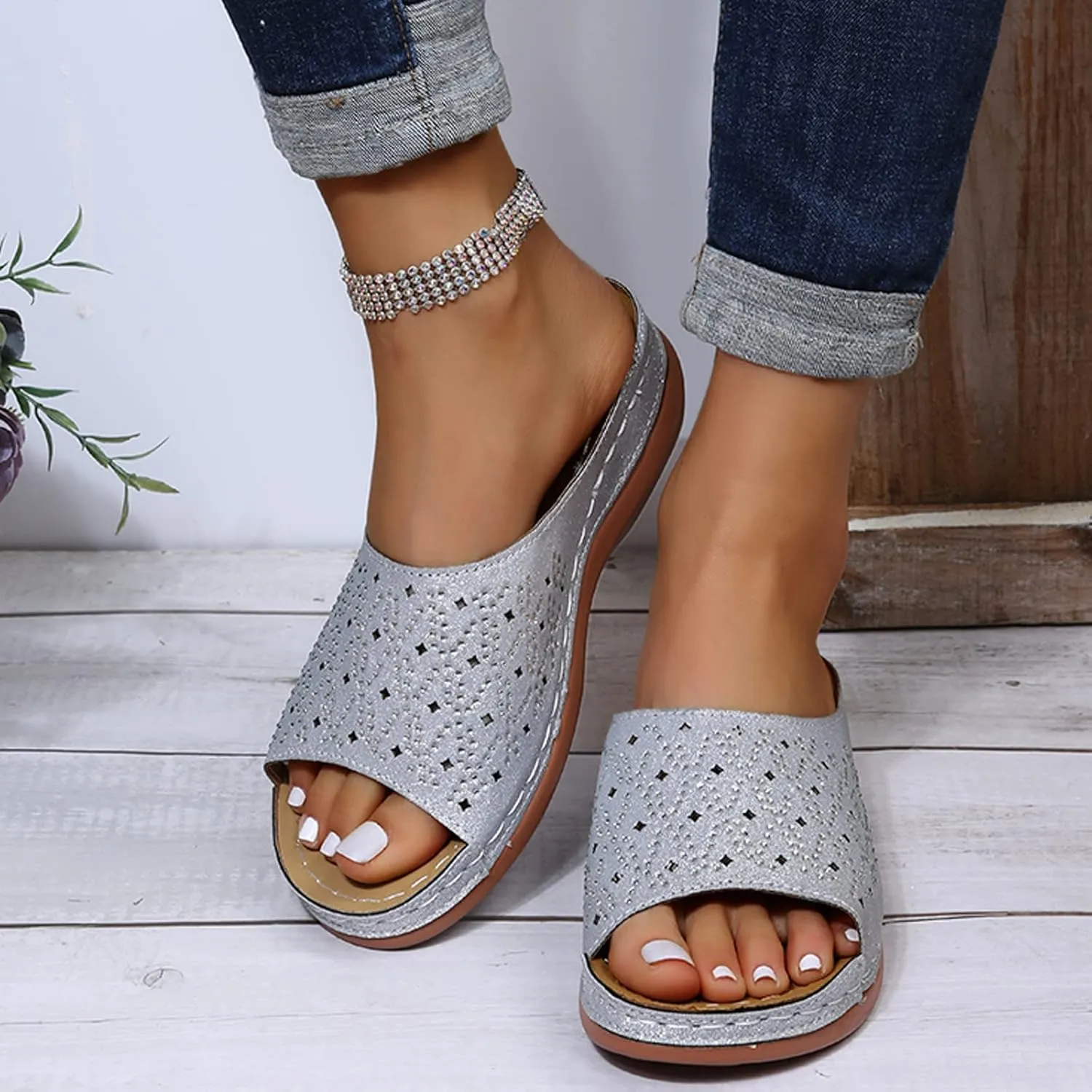 Orthopedic Sandals for Women 2025 Wide Feet Orthotic Beach Sandals for Women Summer Sandals Dressy Orthotic Walking Sandals Women Comfort Beach Orthopedic Cute Summer Sandals for Women 2025