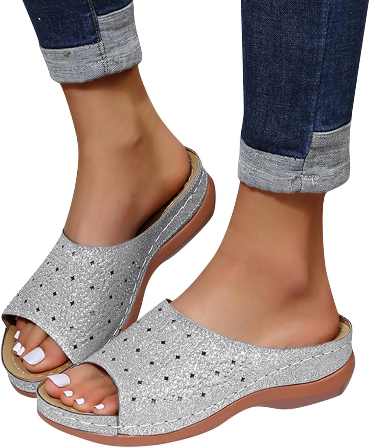 Orthopedic Sandals for Women 2025 Wide Feet Orthotic Beach Sandals for Women Summer Sandals Dressy Orthotic Walking Sandals Women Comfort Beach Orthopedic Cute Summer Sandals for Women 2025