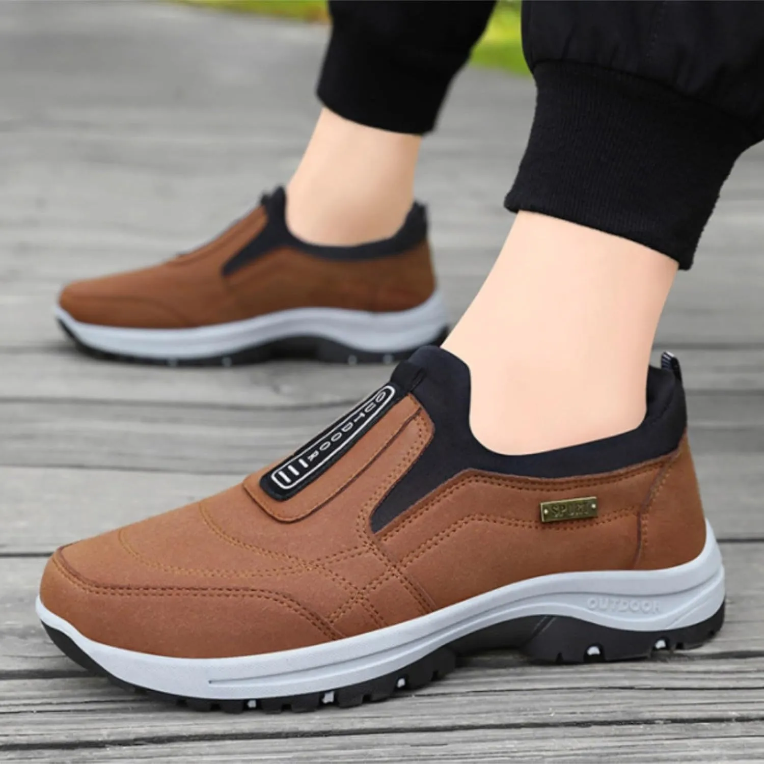 Orthoture Mens Shoes Orthowalkway Mens Shoes Outdoor Casual Arch Support Orthopedic Slip On Walking Shoes Sneakers
