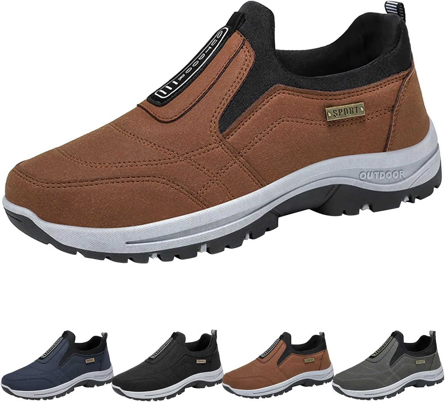 Orthoture Mens Shoes Orthowalkway Mens Shoes Outdoor Casual Arch Support Orthopedic Slip On Walking Shoes Sneakers