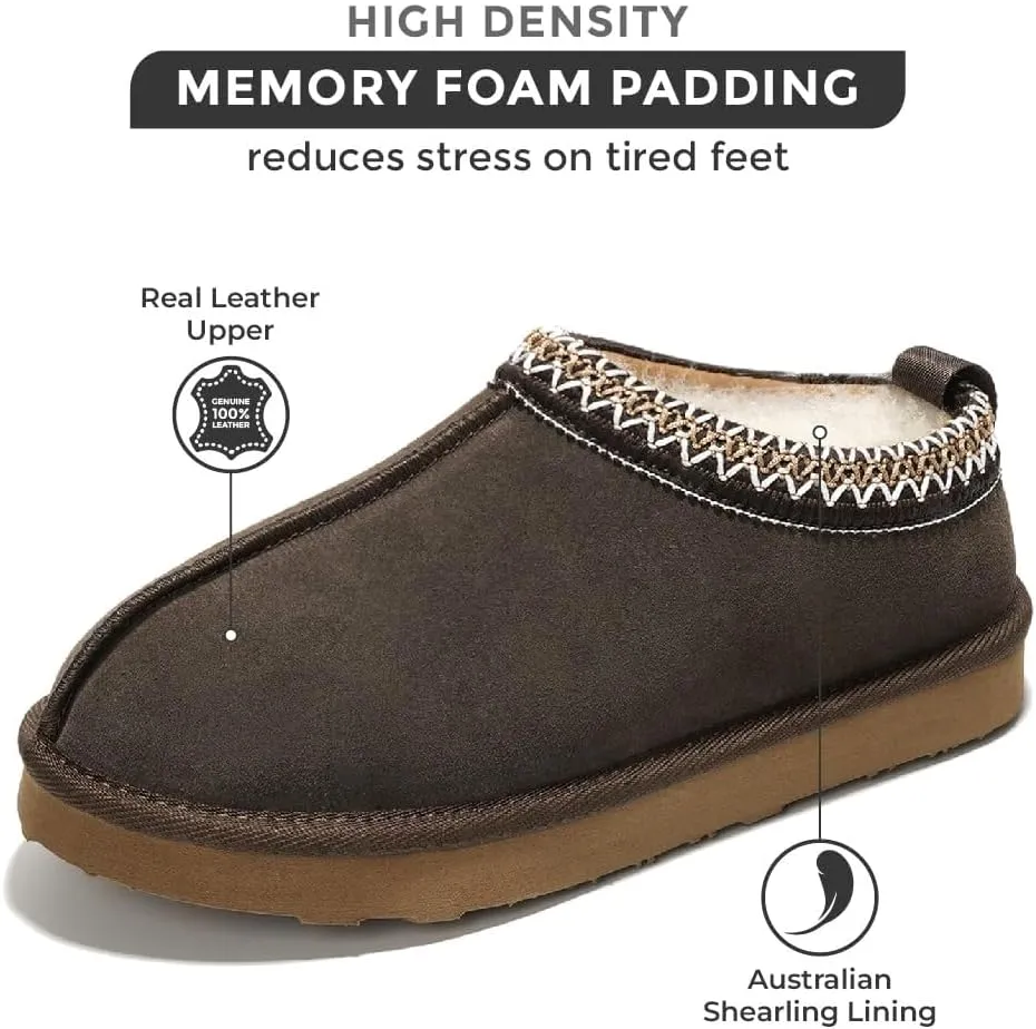 Project Cloud Slippers for Women Genuine Australian Sheepskin & Real Shearling Fur Women's Slippers - Memory Foam Womens Slippers - Fuzzy Slippers Gifts for Women Footwear (Nerita)
