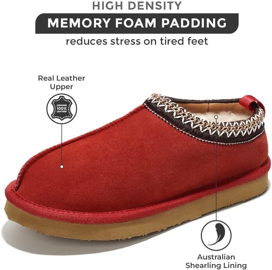 Project Cloud Slippers for Women Genuine Australian Sheepskin & Real Shearling Fur Women's Slippers - Memory Foam Womens Slippers - Fuzzy Slippers Gifts for Women Footwear (Nerita)
