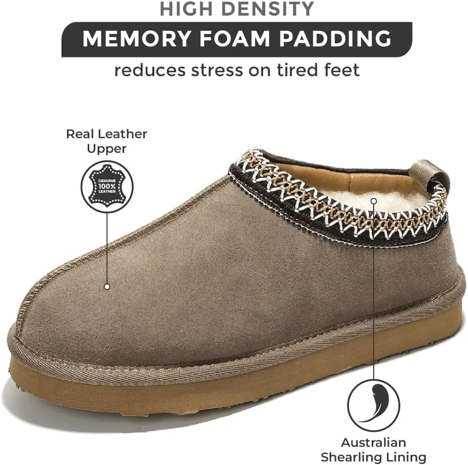 Project Cloud Slippers for Women Genuine Australian Sheepskin & Real Shearling Fur Women's Slippers - Memory Foam Womens Slippers - Fuzzy Slippers Gifts for Women Footwear (Nerita)