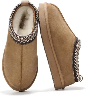Project Cloud Slippers for Women Genuine Australian Sheepskin & Real Shearling Fur Women's Slippers - Memory Foam Womens Slippers - Fuzzy Slippers Gifts for Women Footwear (Nerita)