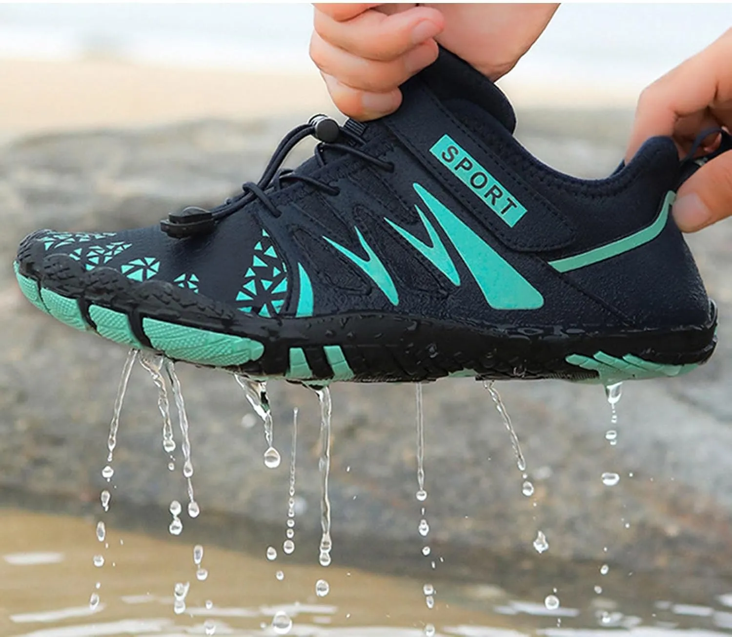 Quick Dry Aqua Shoes for Water Sports Men Women Barefoot Swim Beach Pool Surf Hiking Kayaking Diving Yoga Lightweight Design