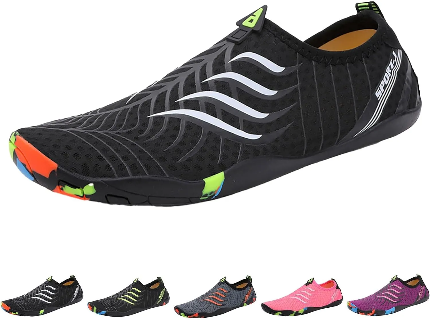 Quick Dry Water Shoes Mens Womens Barefoot Aqua Socks Swim Beach Pool Shoes Lightweight Outdoor Sports Hiking Surf Yoga Footwear