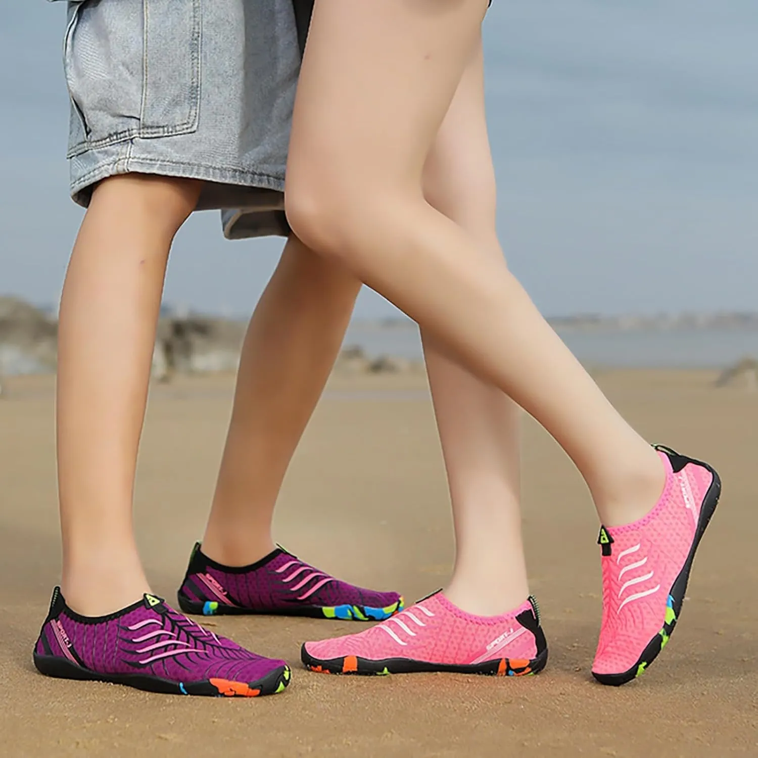 Quick Dry Water Shoes Mens Womens Barefoot Aqua Socks Swim Beach Pool Shoes Lightweight Outdoor Sports Hiking Surf Yoga Footwear