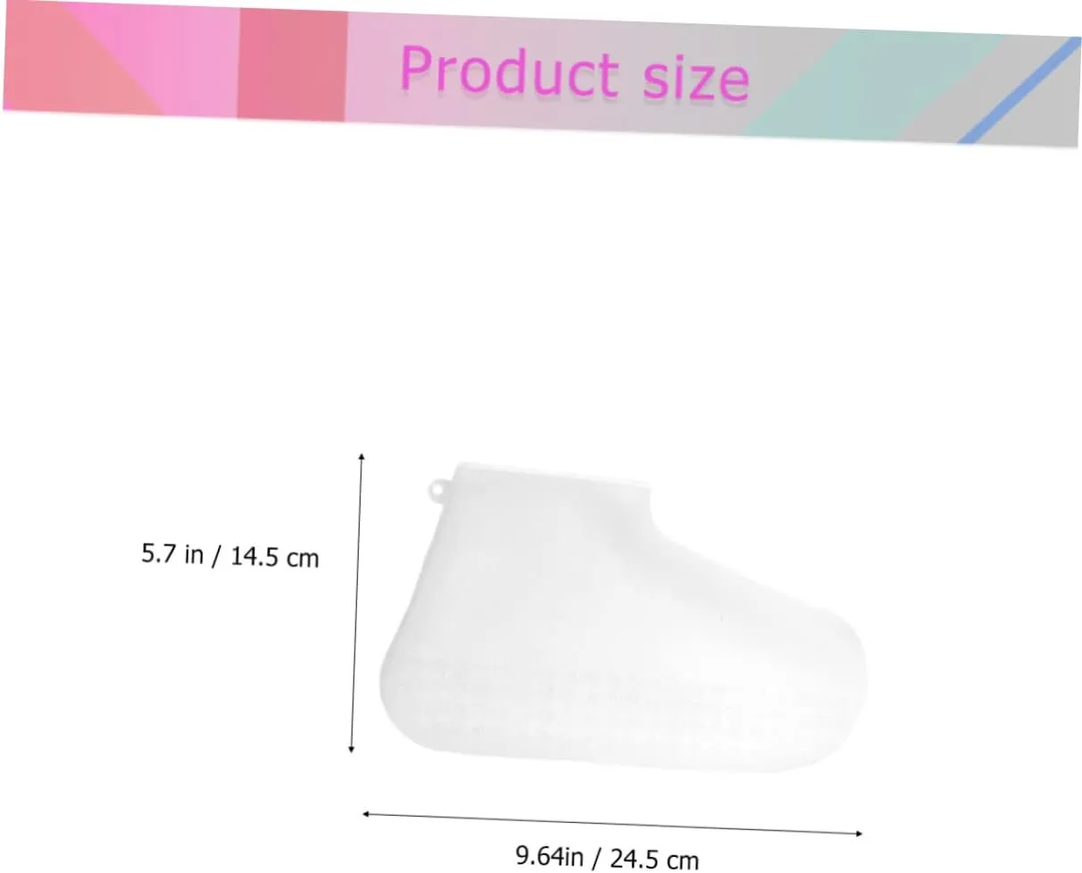 Rubber Shoe Protectors White Doves for Decoration Anti Slip Shoe Protector Silicone Overshoes Waterproof