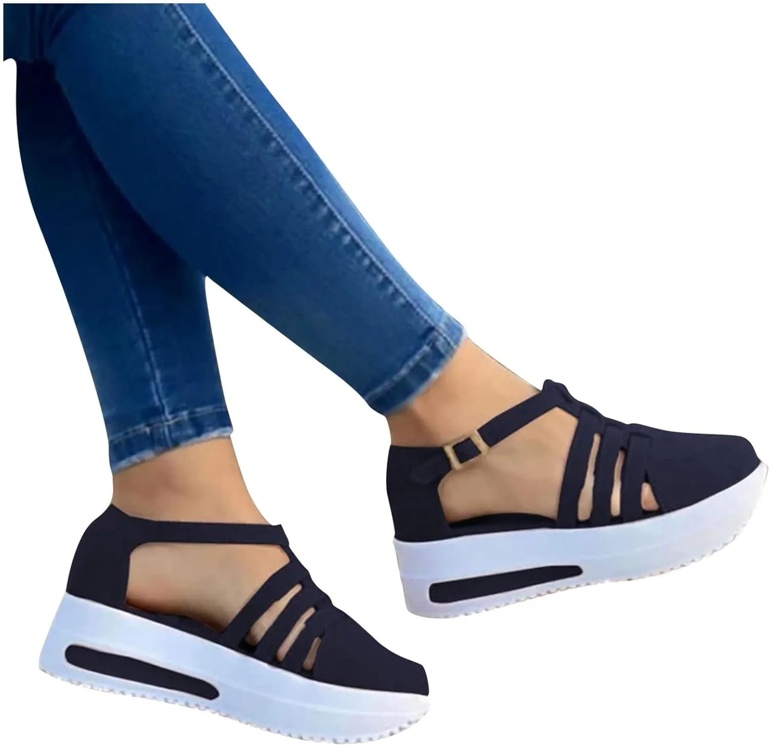 Sandals for Women Dressy Summer, Sandals for Women Causal Summer Peep Toe Platform Sandals Shoes Ladies Flip Flops
