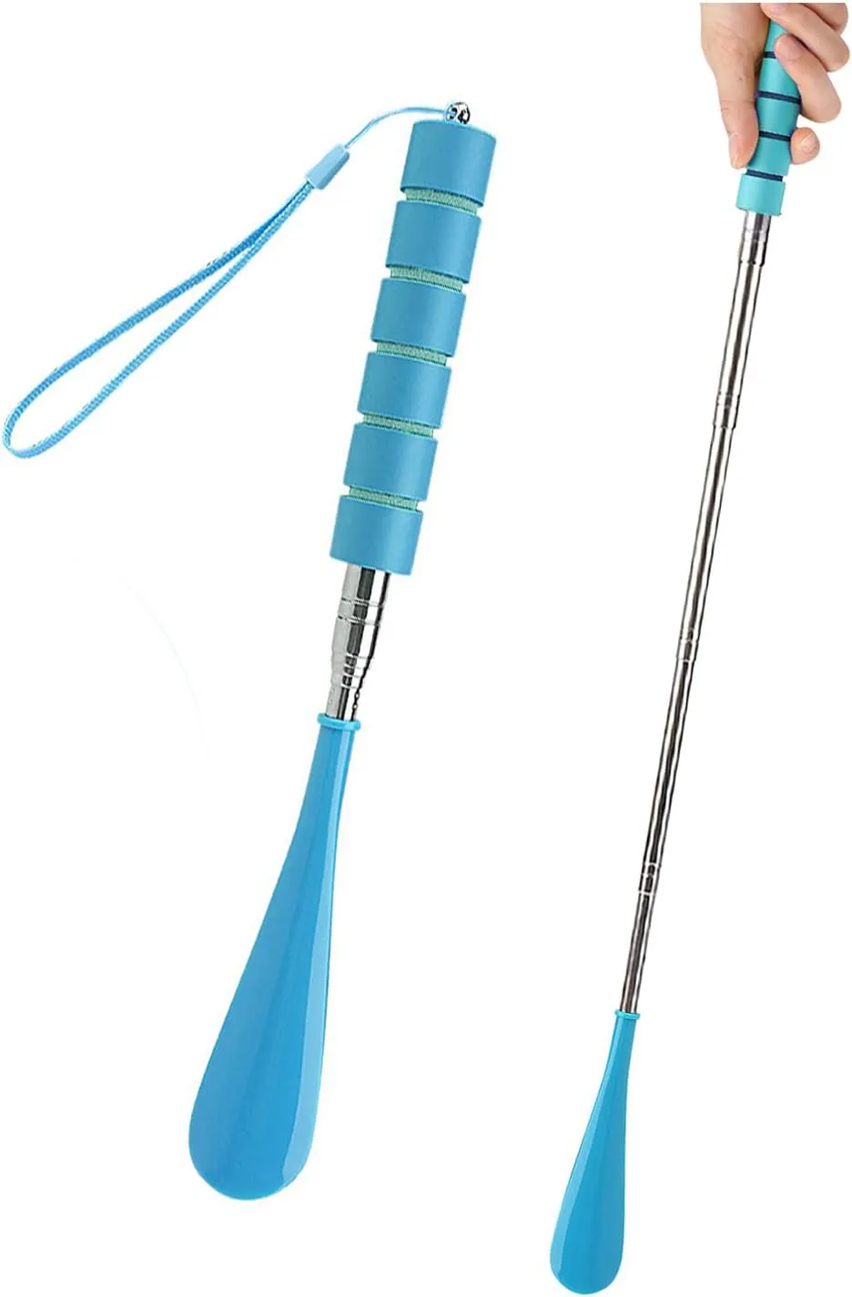 Shoe Horn Long Handle Retractable Telescopic Shoehorn Foldable Shoehorn Shoe Puller Adjustable Shoe Aids