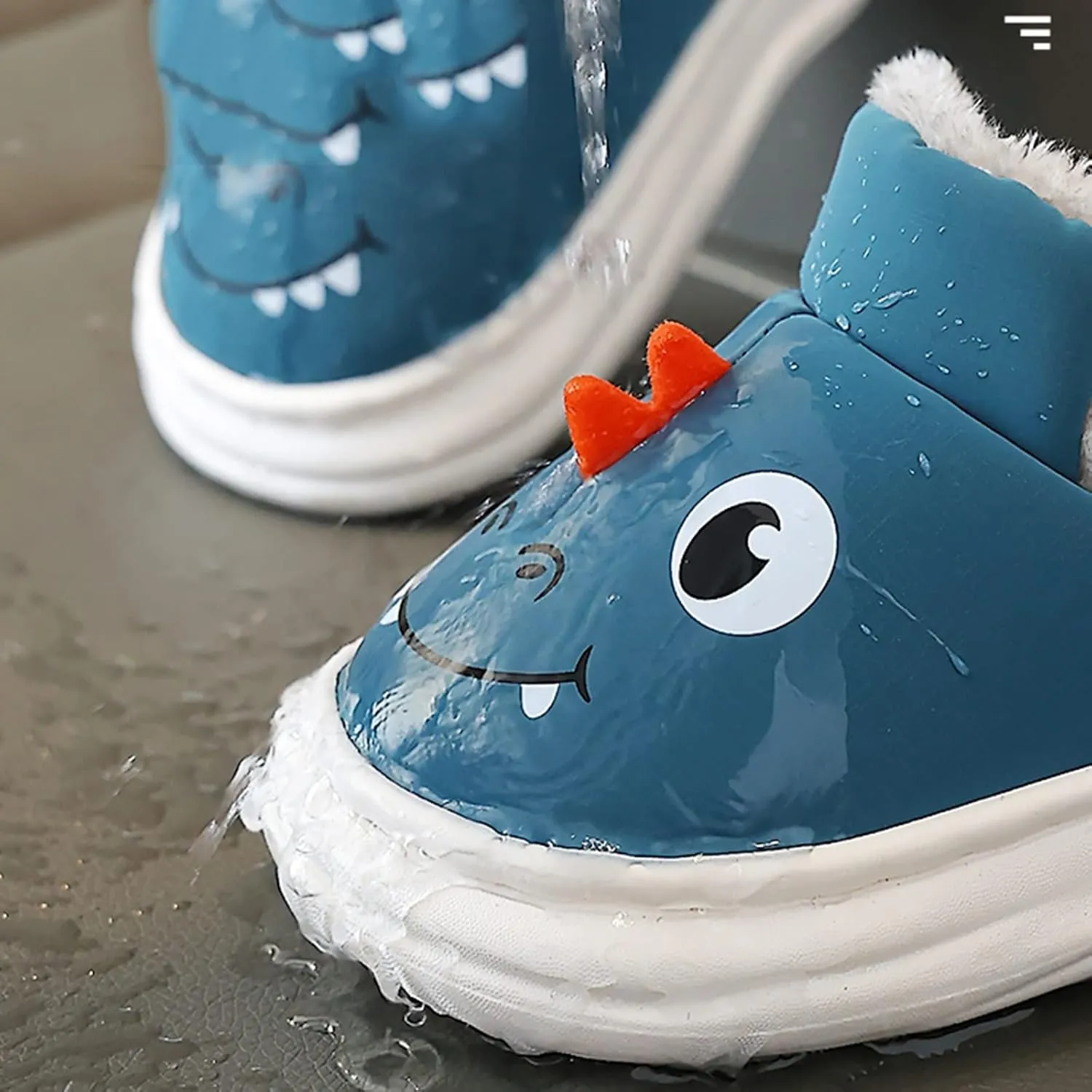 Slipper for Kids Size 2 Children Cotton Slippers Boys Smlie Dinosaur Bag With Cotton Shoes Household 8c Boys Sandals