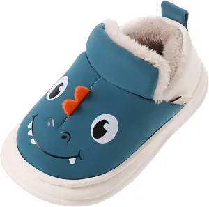 Slipper for Kids Size 2 Children Cotton Slippers Boys Smlie Dinosaur Bag With Cotton Shoes Household 8c Boys Sandals