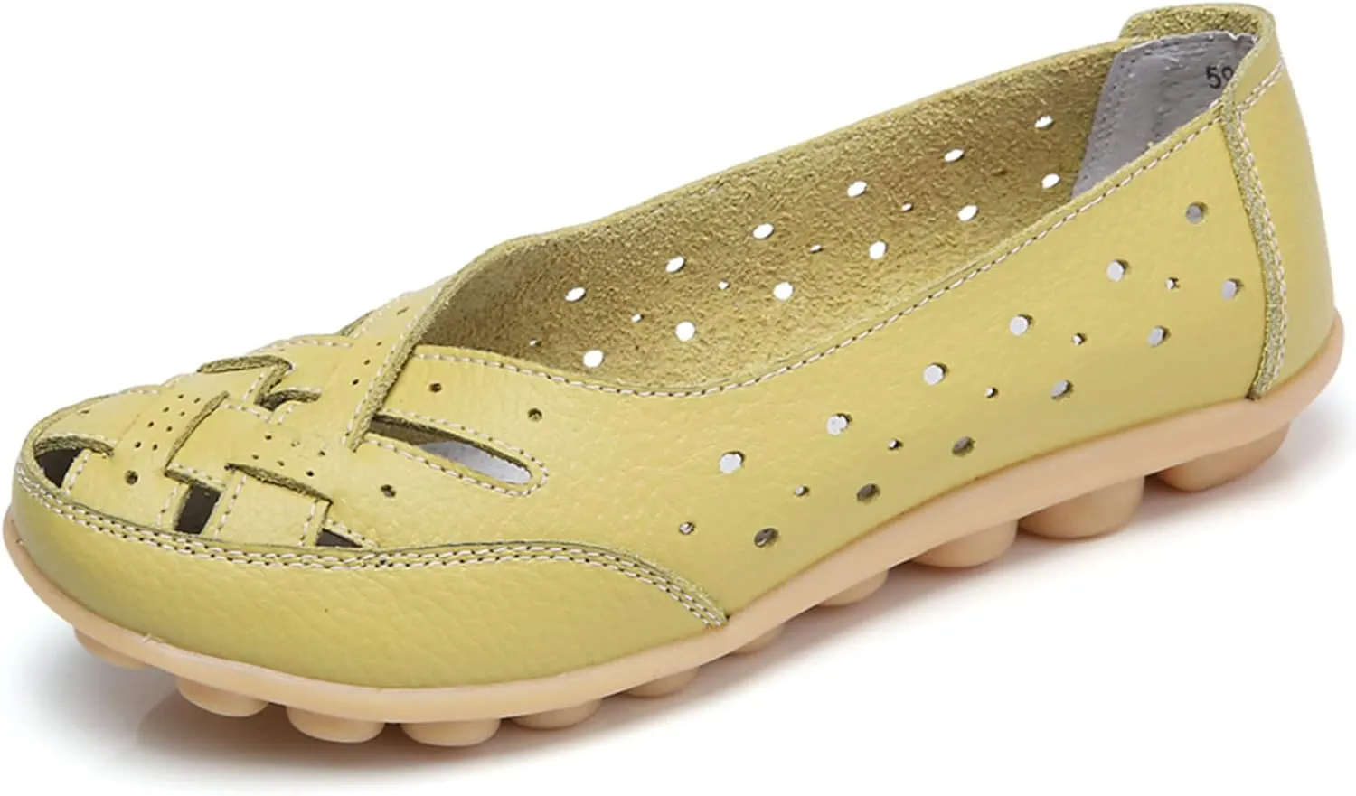 SuanlaTDS Slip On Women Comfort Walking Flat Loafers Casual Shoes Driving Loafers Walking Shoes for Women Casual Womens Shoes Slip on (Green, 7)