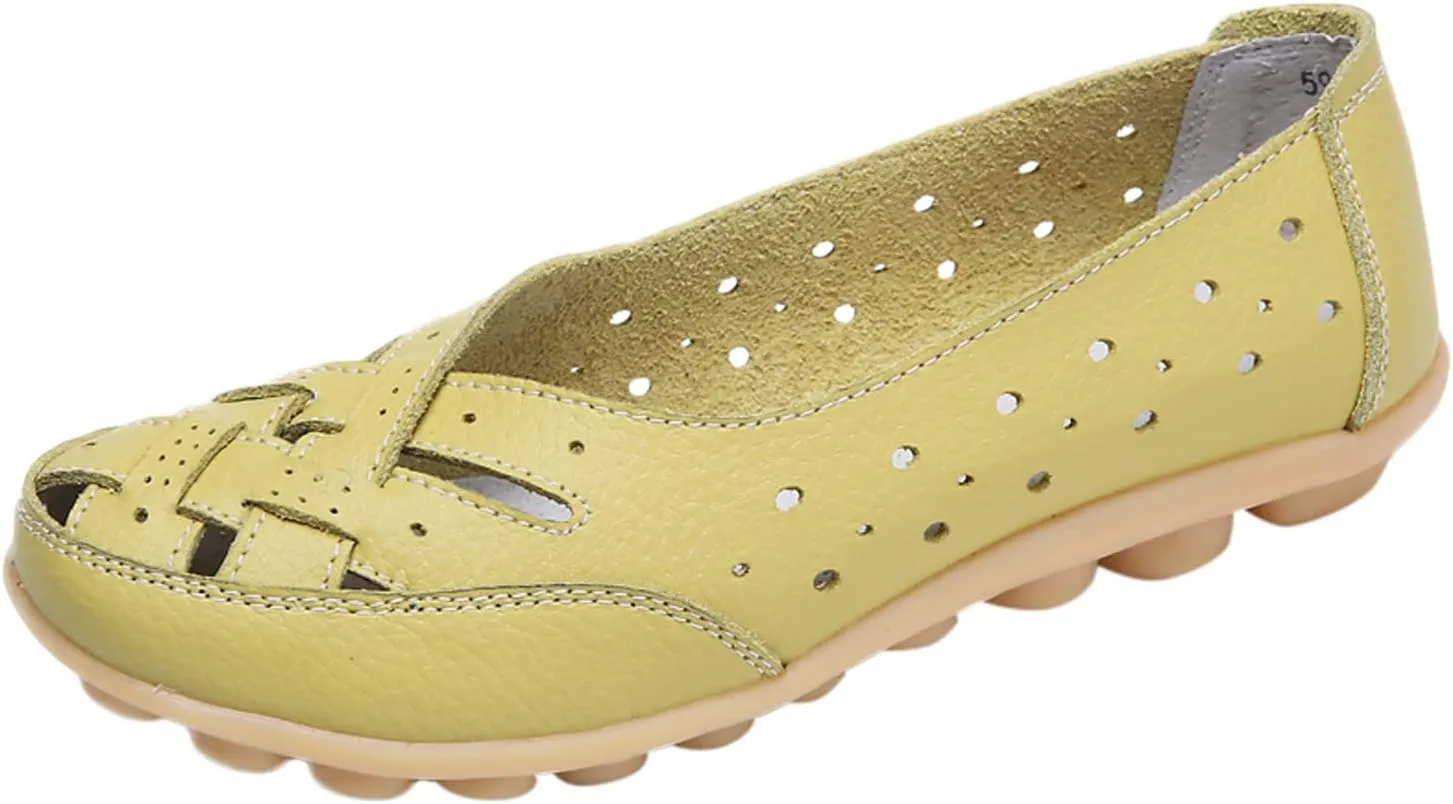SuanlaTDS Slip On Women Comfort Walking Flat Loafers Casual Shoes Driving Loafers Walking Shoes for Women Casual Womens Shoes Slip on (Green, 7)