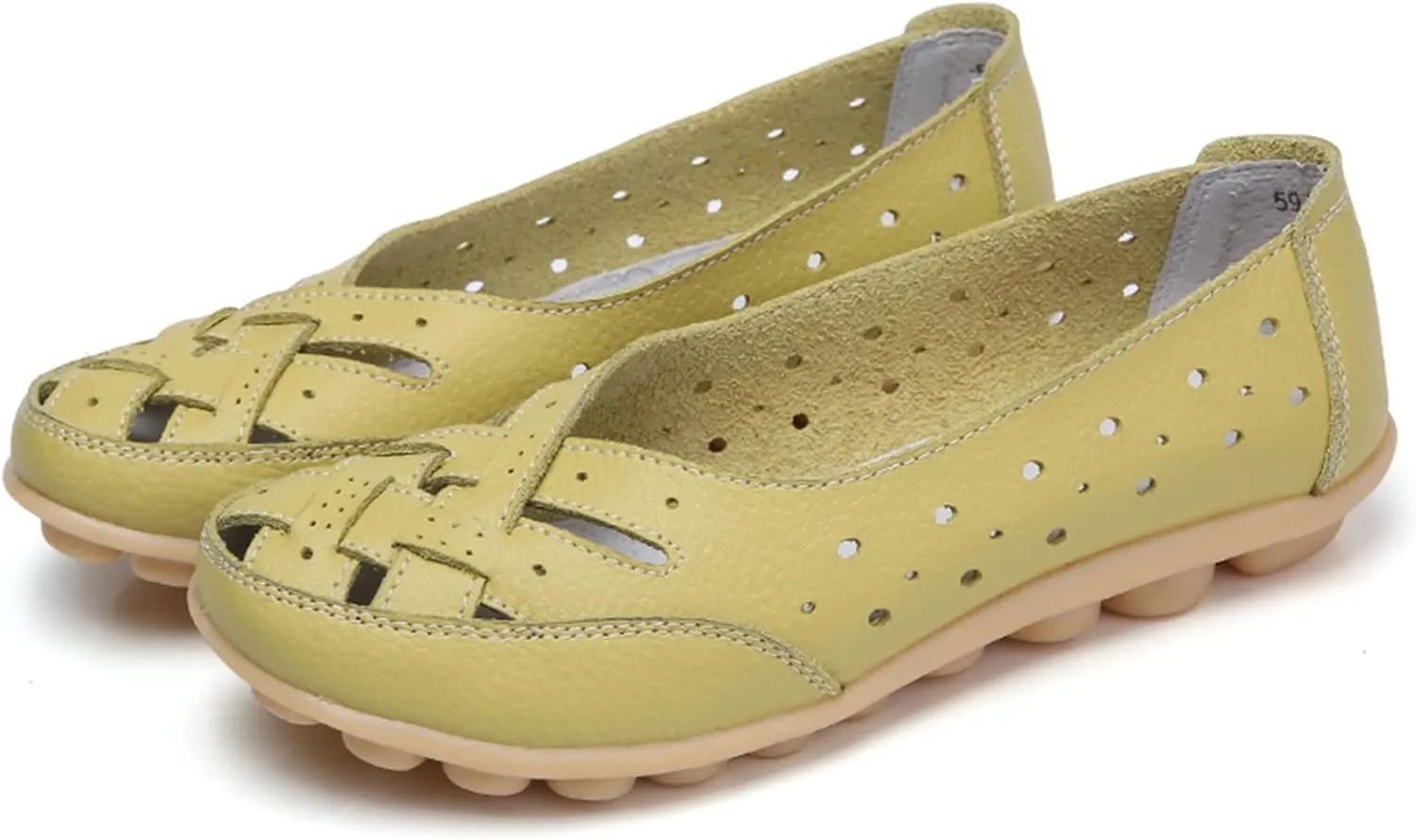 SuanlaTDS Slip On Women Comfort Walking Flat Loafers Casual Shoes Driving Loafers Walking Shoes for Women Casual Womens Shoes Slip on (Green, 7)